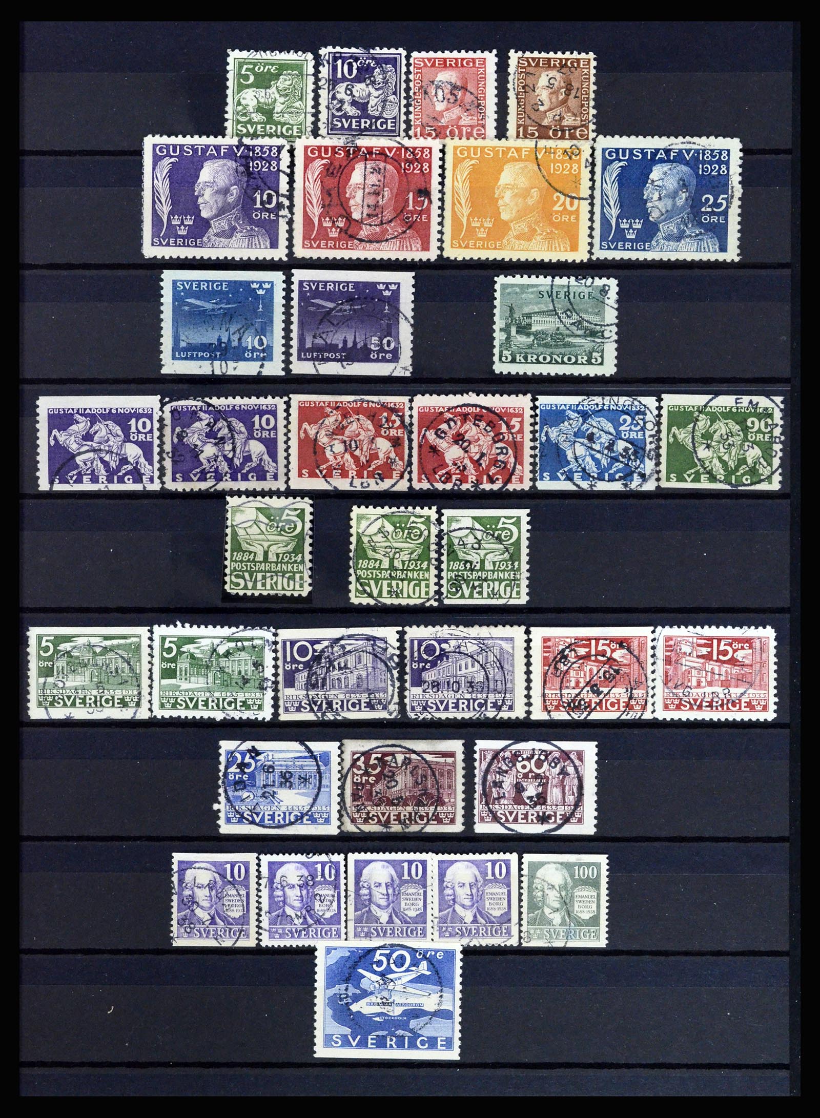 36706 009 - Postzegelverzameling 36706 Zweden 1855-2013.