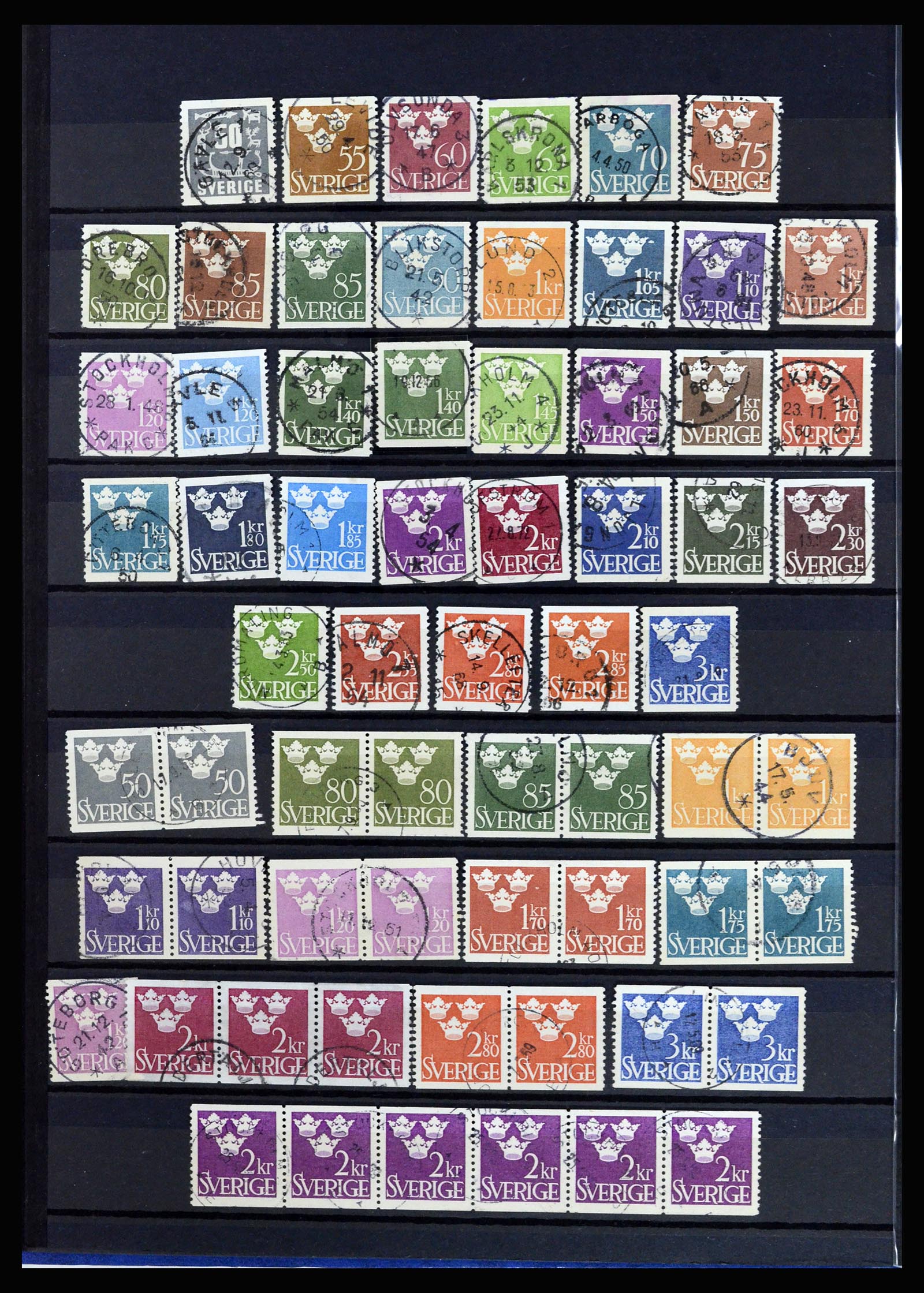 36706 012 - Postzegelverzameling 36706 Zweden 1855-2013.