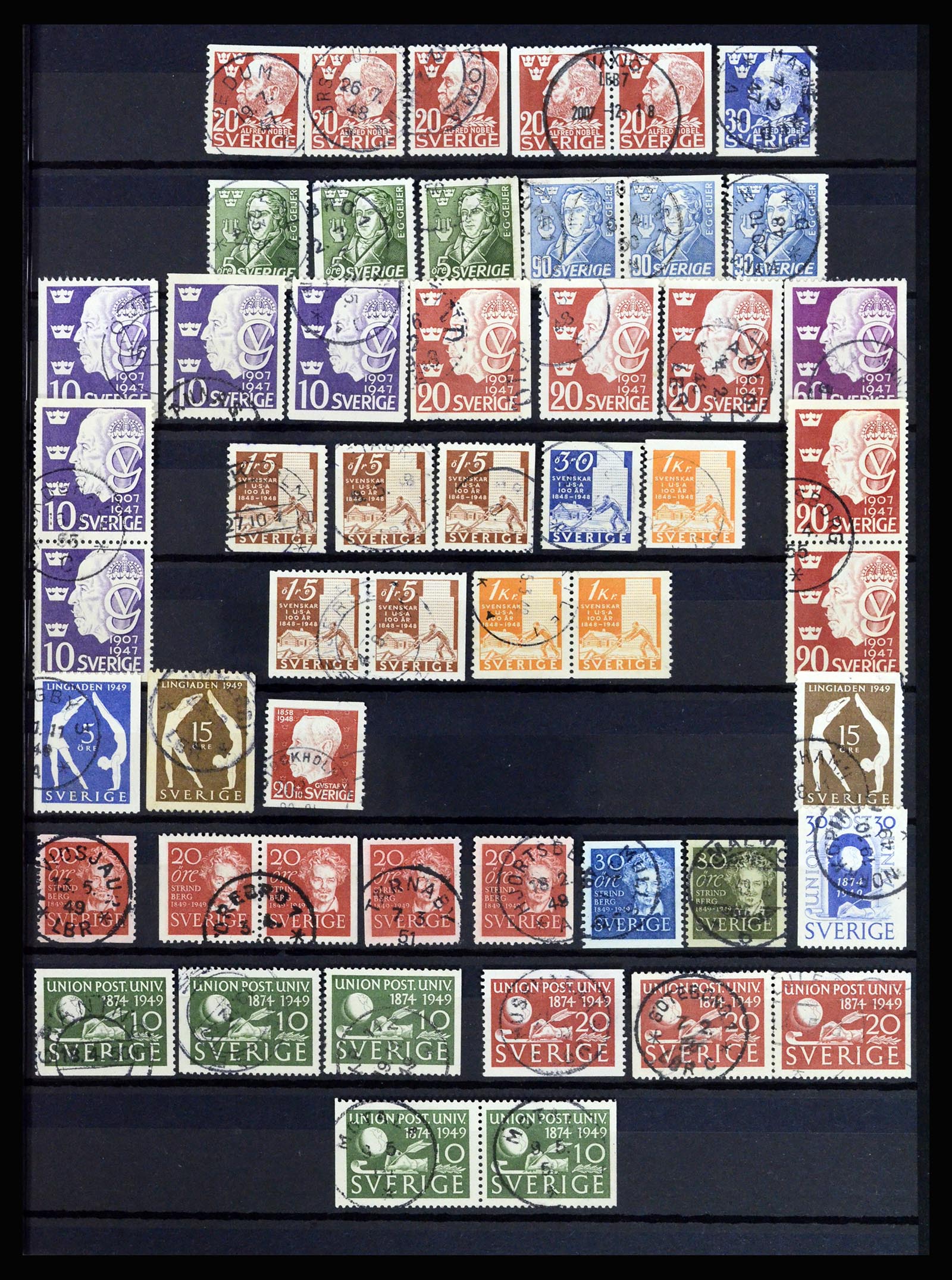 36706 015 - Postzegelverzameling 36706 Zweden 1855-2013.
