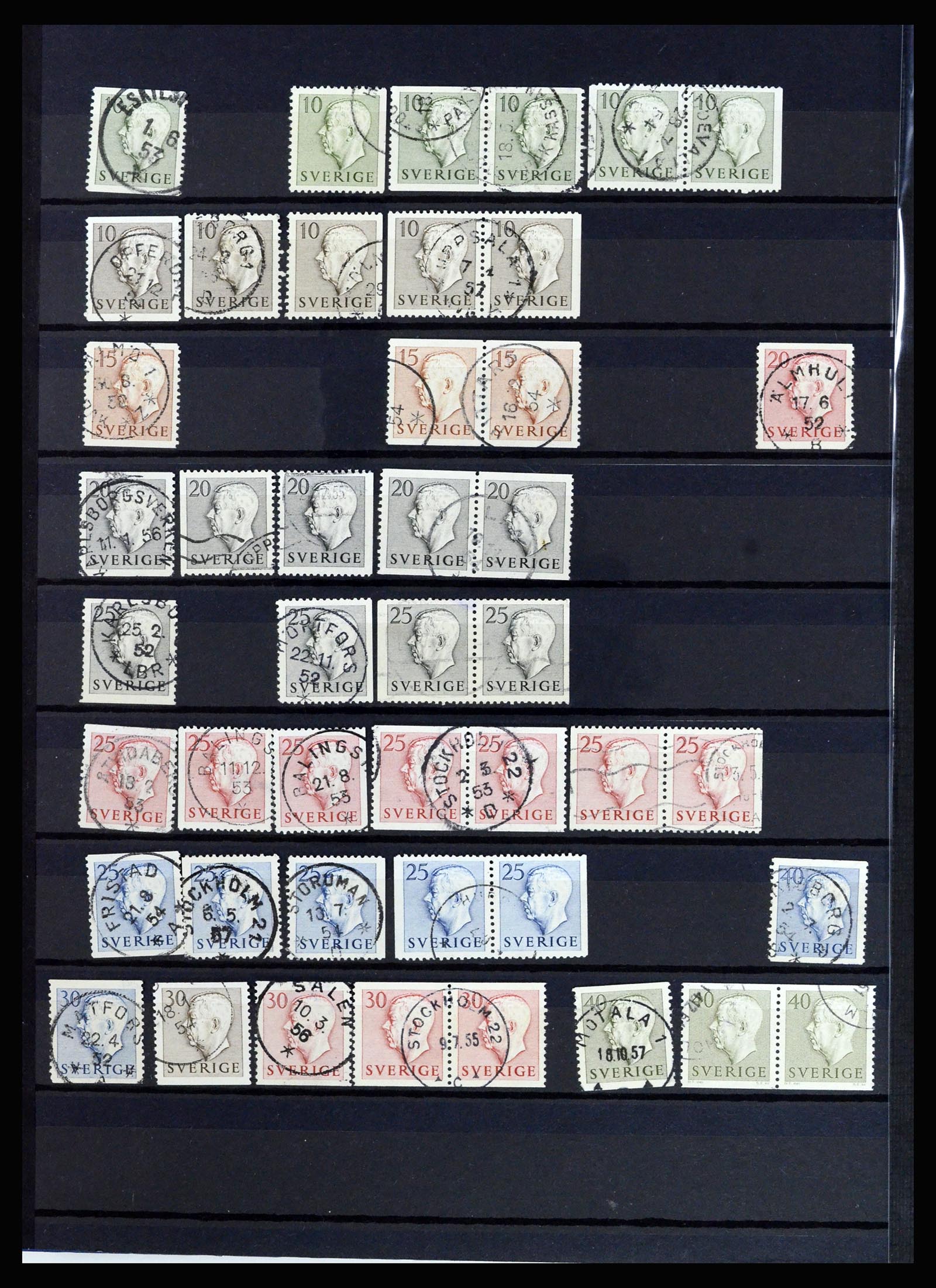 36706 016 - Postzegelverzameling 36706 Zweden 1855-2013.