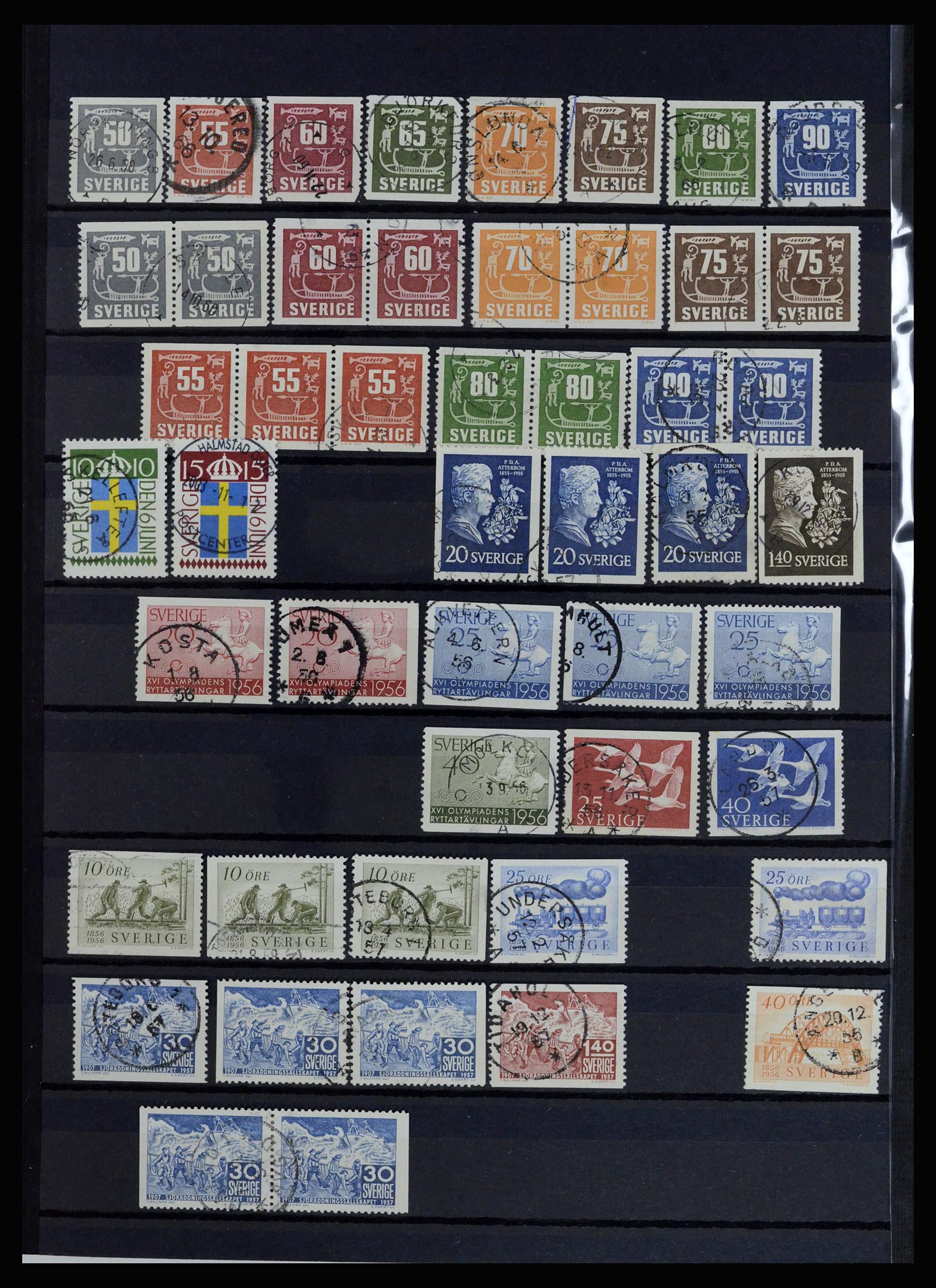 36706 018 - Postzegelverzameling 36706 Zweden 1855-2013.