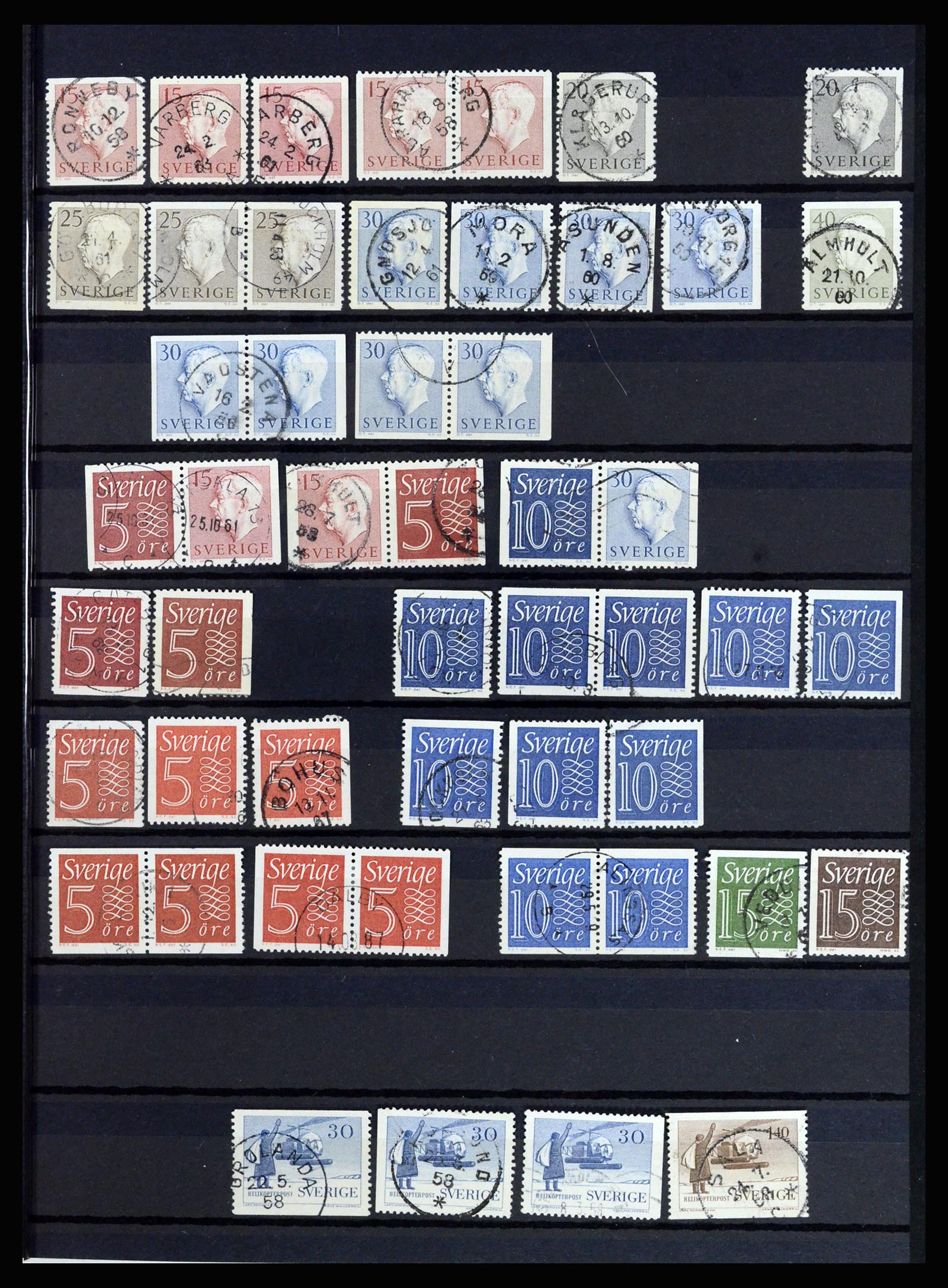 36706 019 - Postzegelverzameling 36706 Zweden 1855-2013.