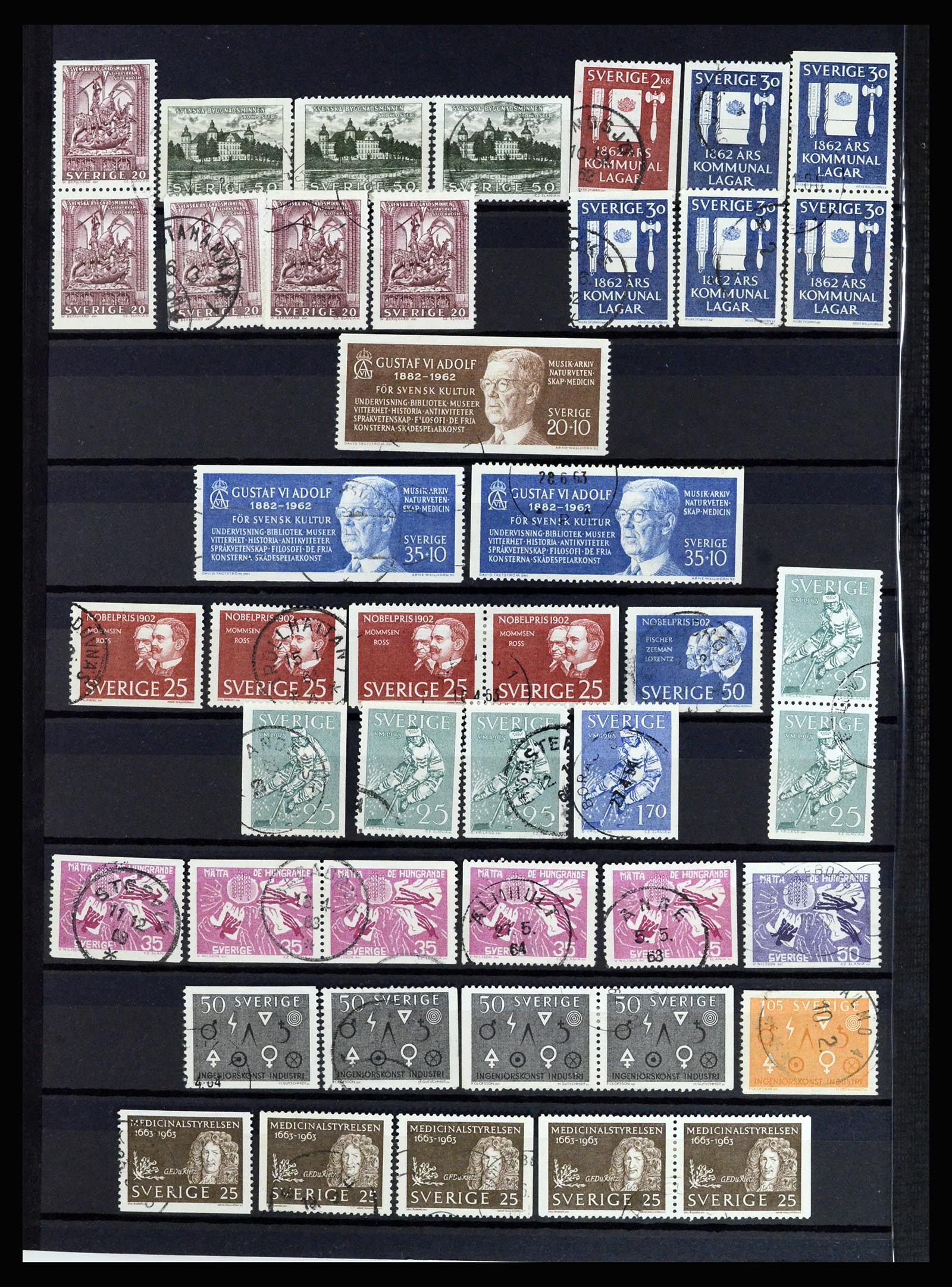 36706 024 - Postzegelverzameling 36706 Zweden 1855-2013.