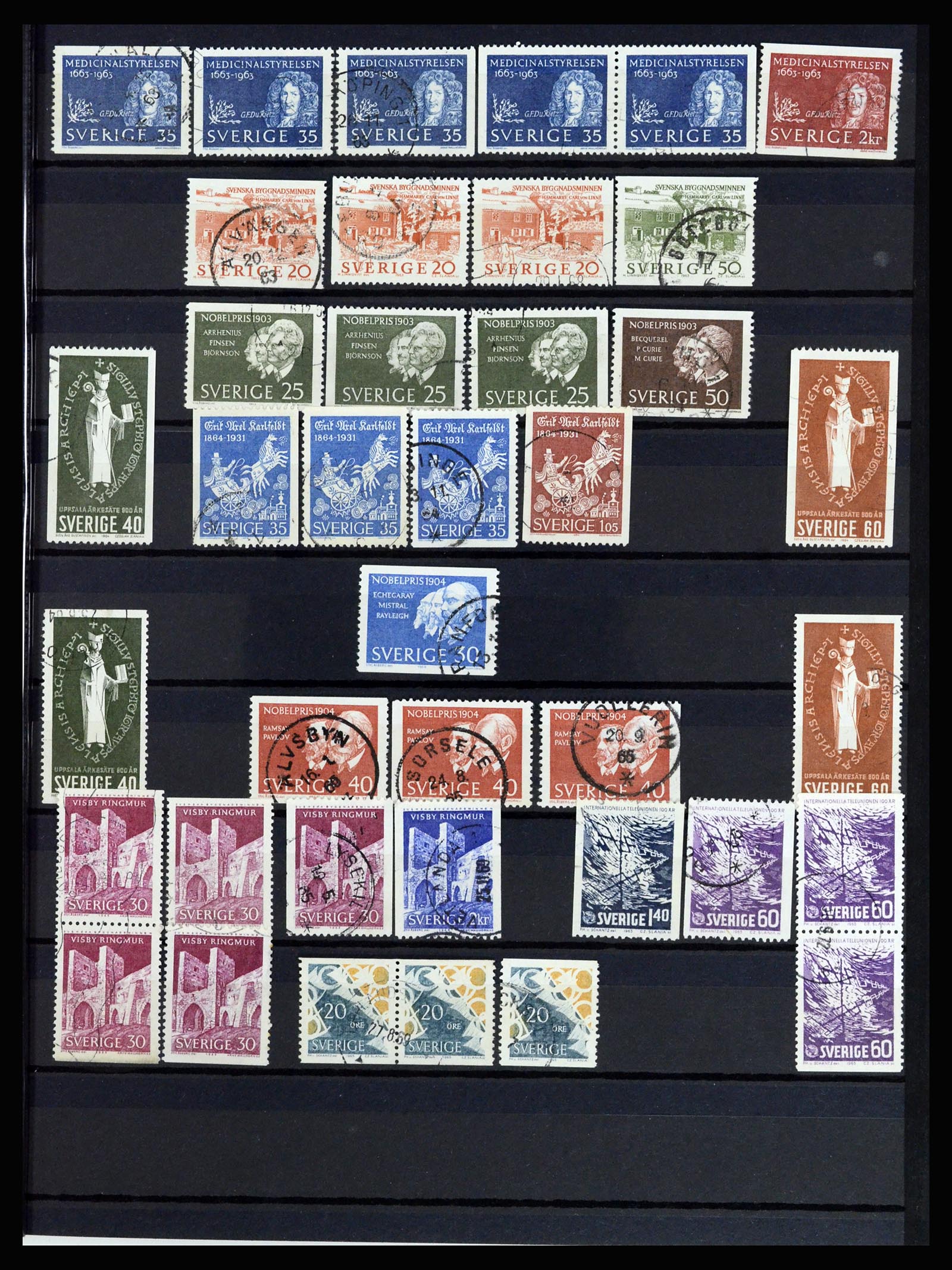 36706 025 - Postzegelverzameling 36706 Zweden 1855-2013.