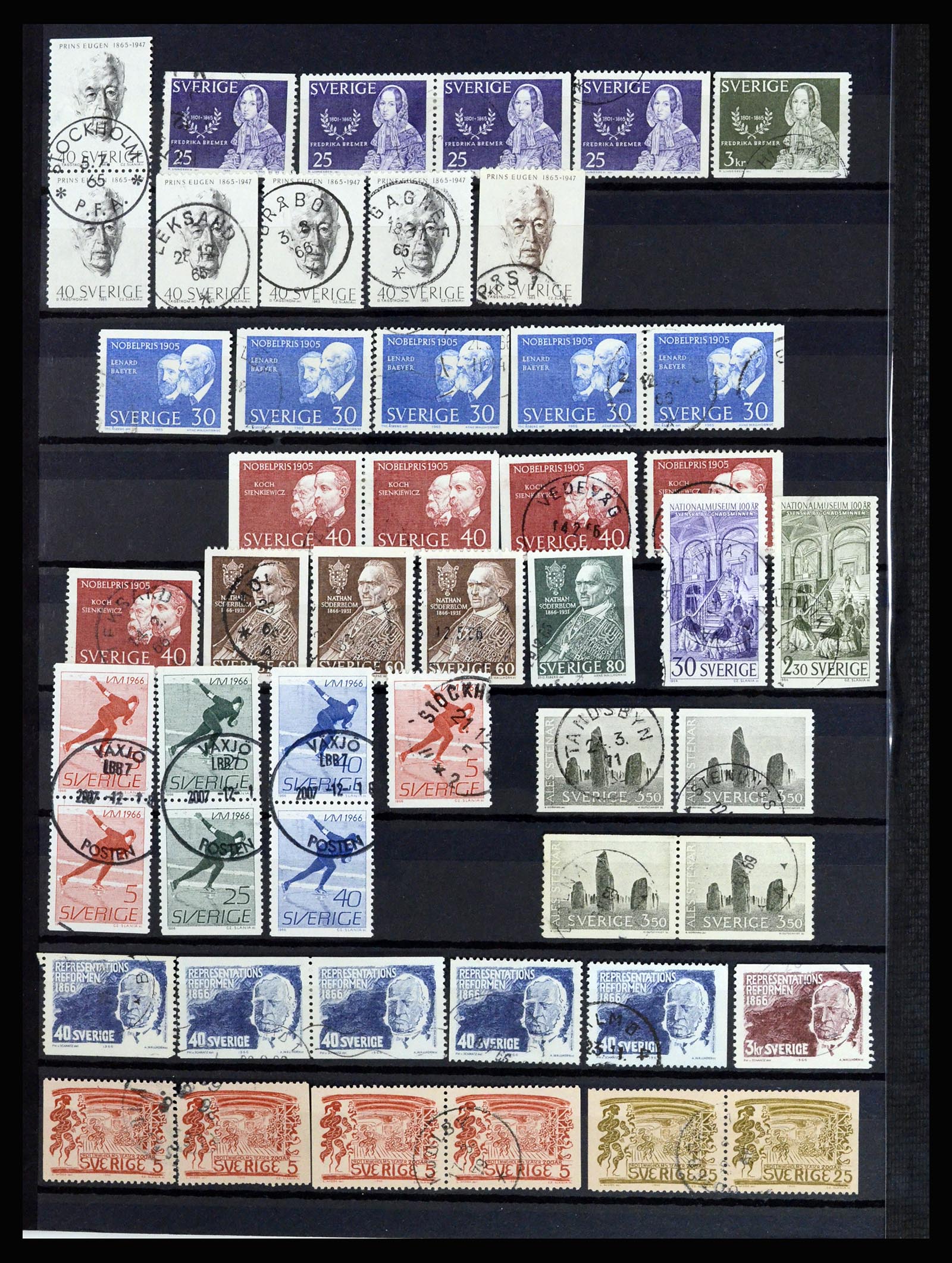 36706 026 - Postzegelverzameling 36706 Zweden 1855-2013.