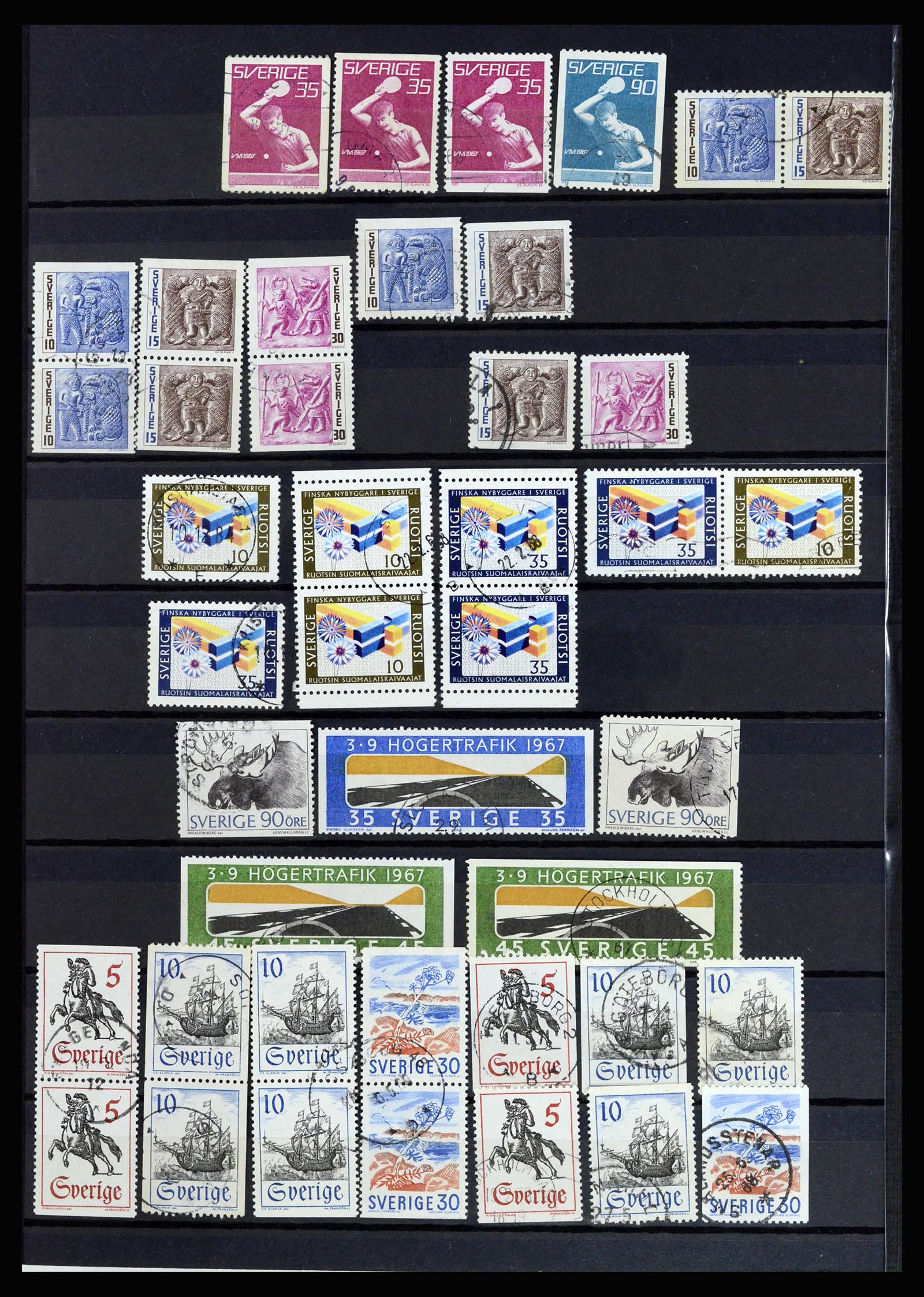 36706 028 - Postzegelverzameling 36706 Zweden 1855-2013.