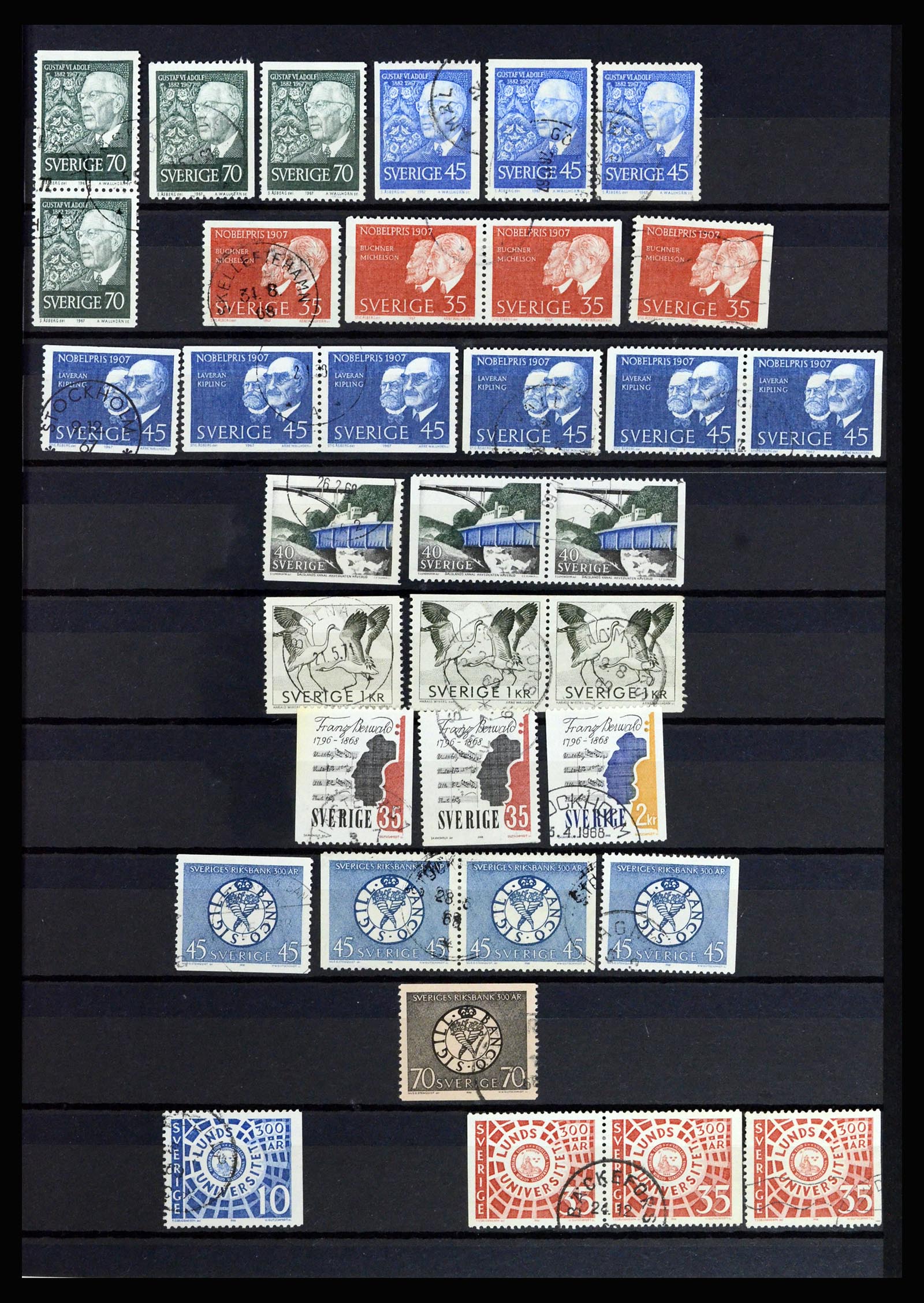 36706 029 - Postzegelverzameling 36706 Zweden 1855-2013.
