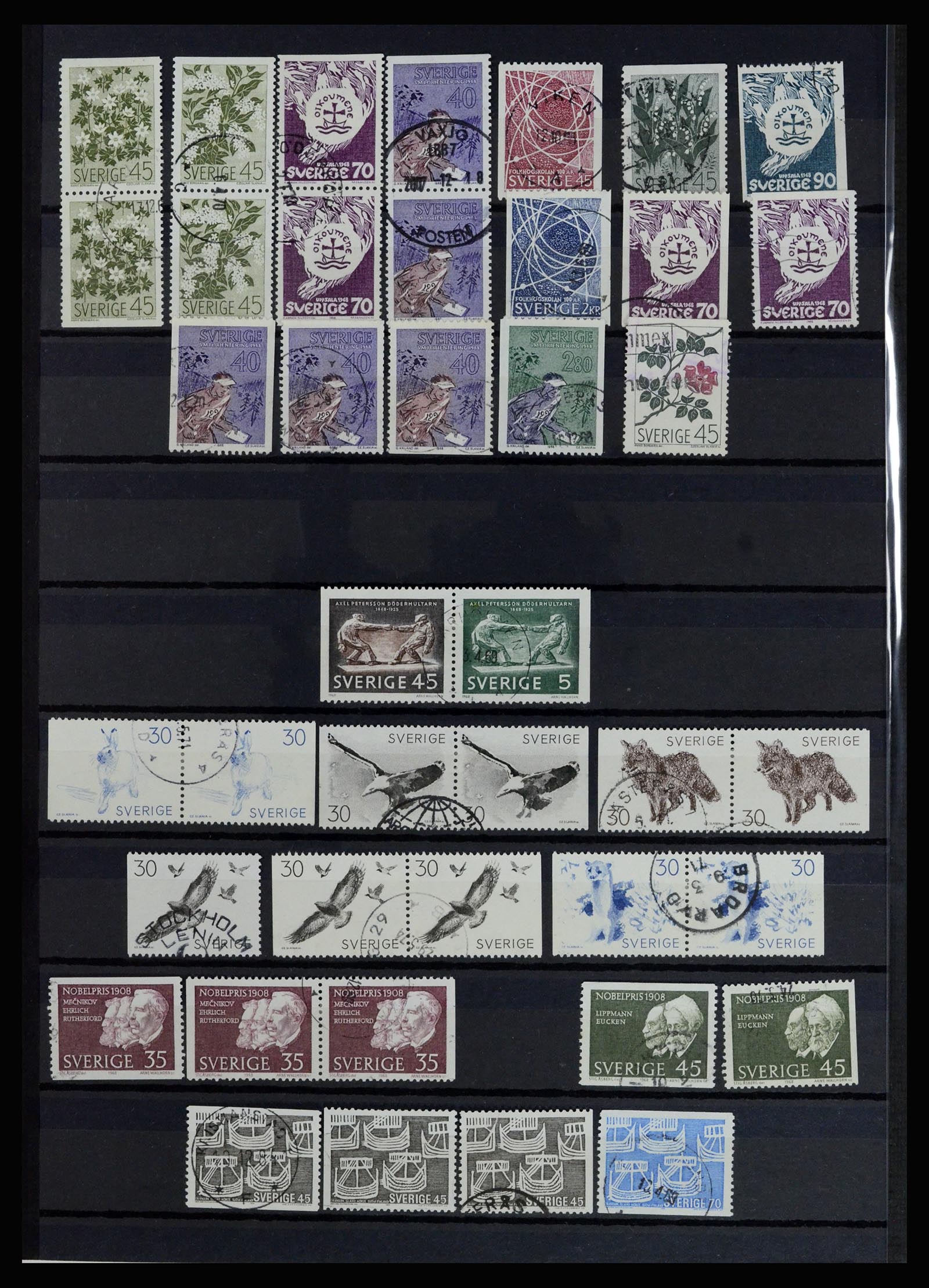 36706 030 - Postzegelverzameling 36706 Zweden 1855-2013.