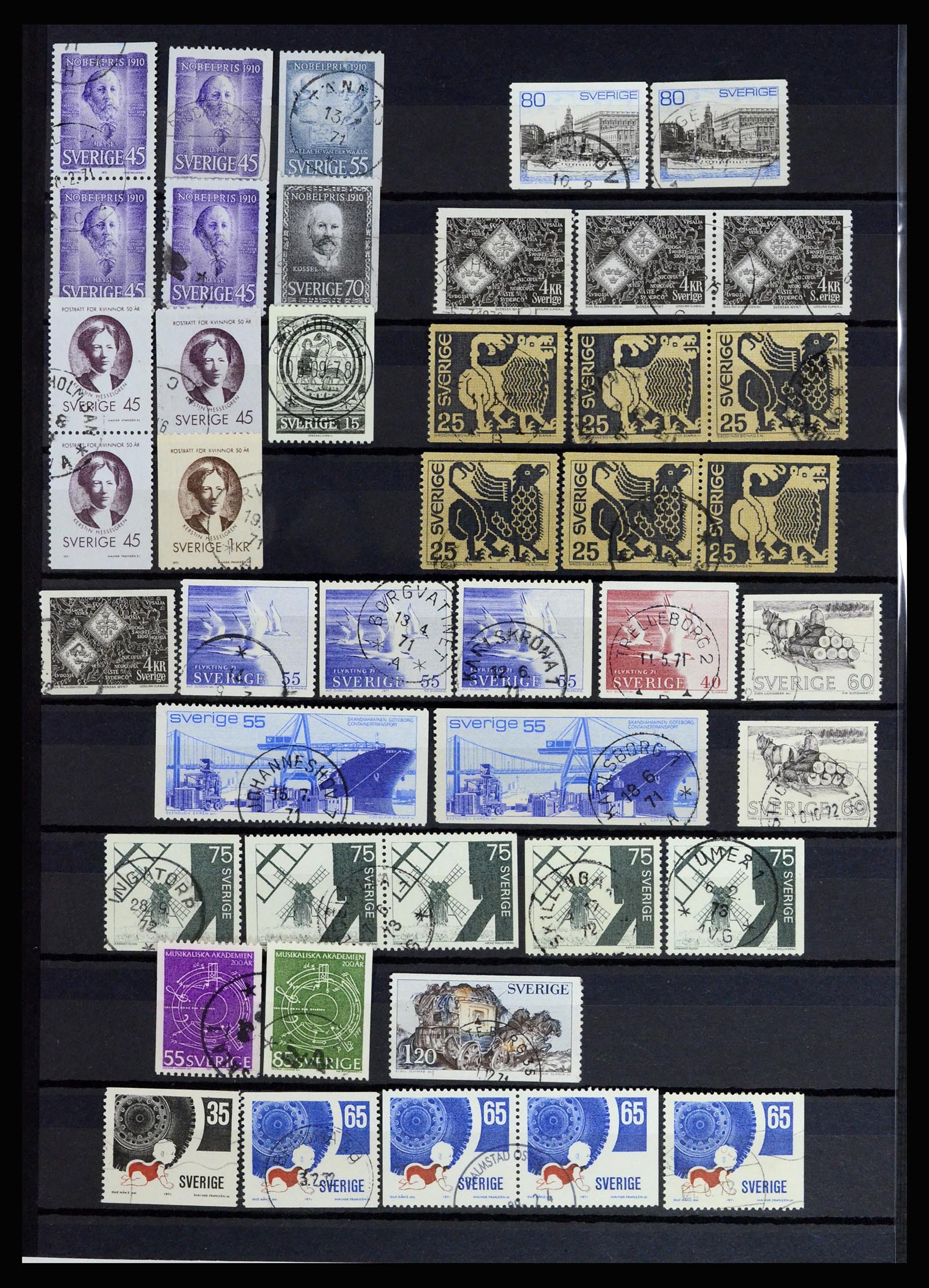 36706 034 - Postzegelverzameling 36706 Zweden 1855-2013.