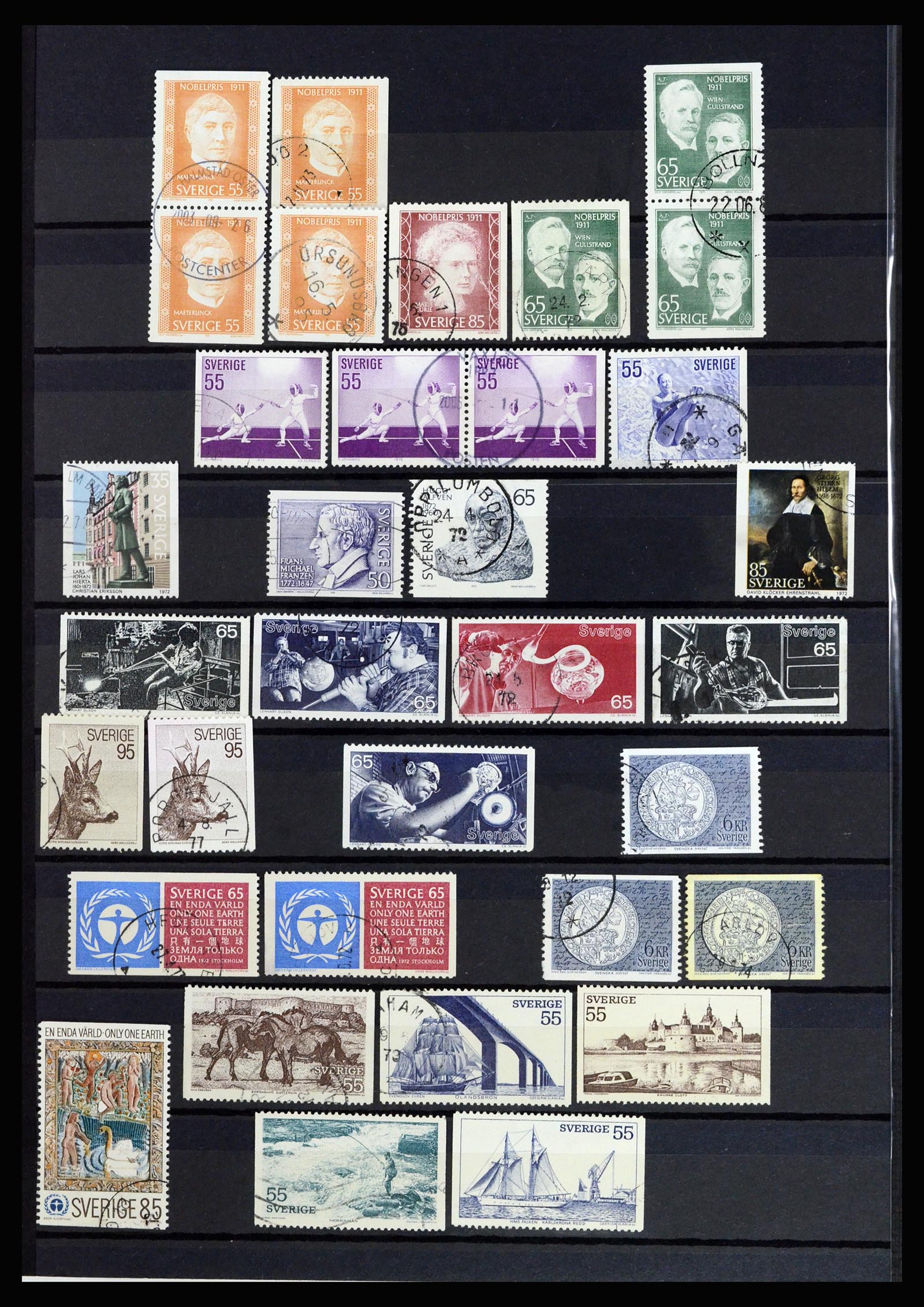 36706 036 - Postzegelverzameling 36706 Zweden 1855-2013.