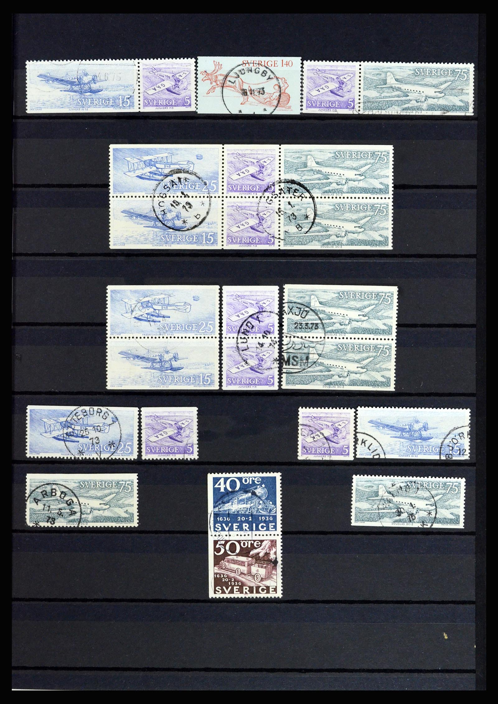 36706 037 - Postzegelverzameling 36706 Zweden 1855-2013.
