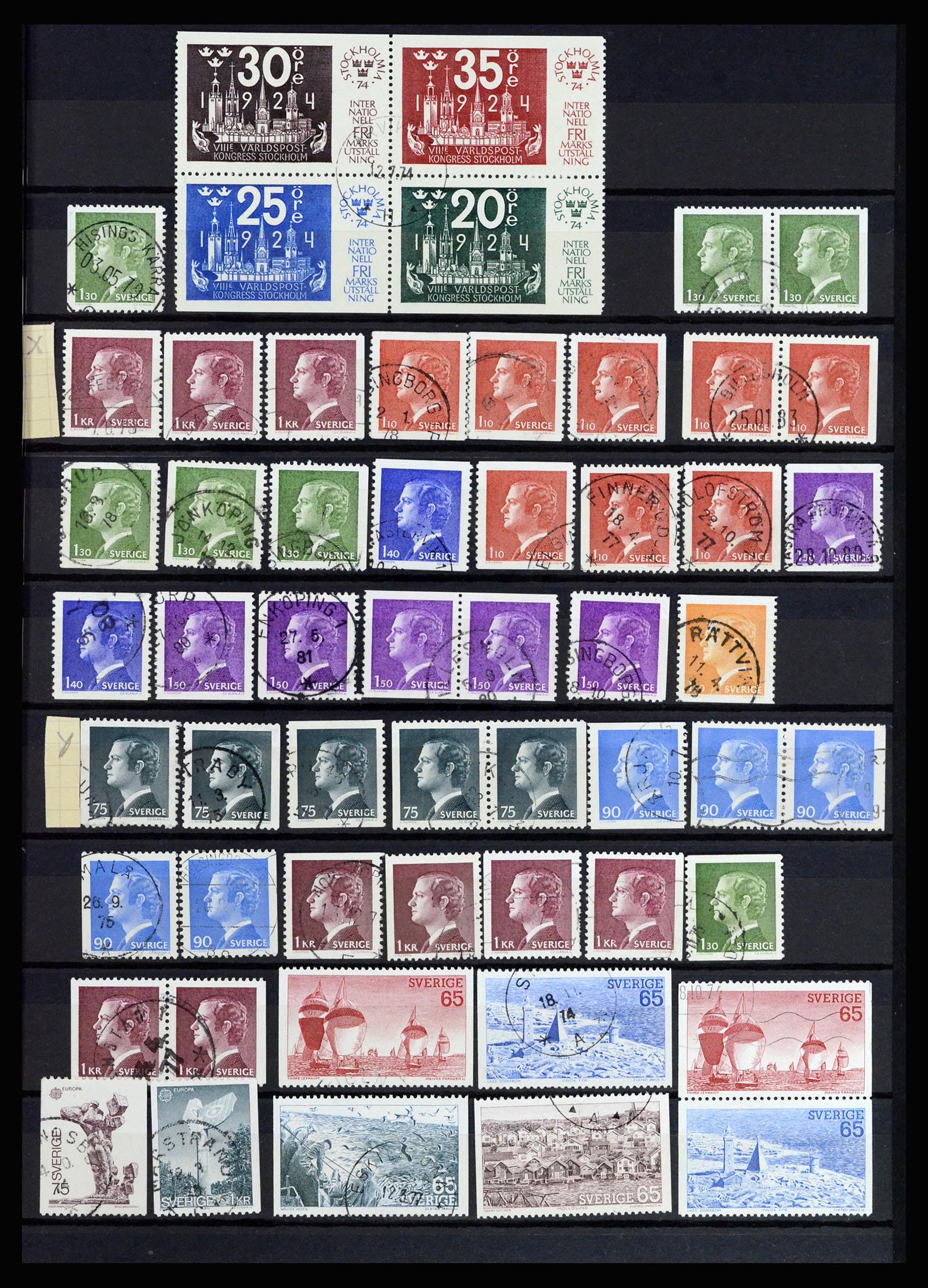 36706 041 - Postzegelverzameling 36706 Zweden 1855-2013.