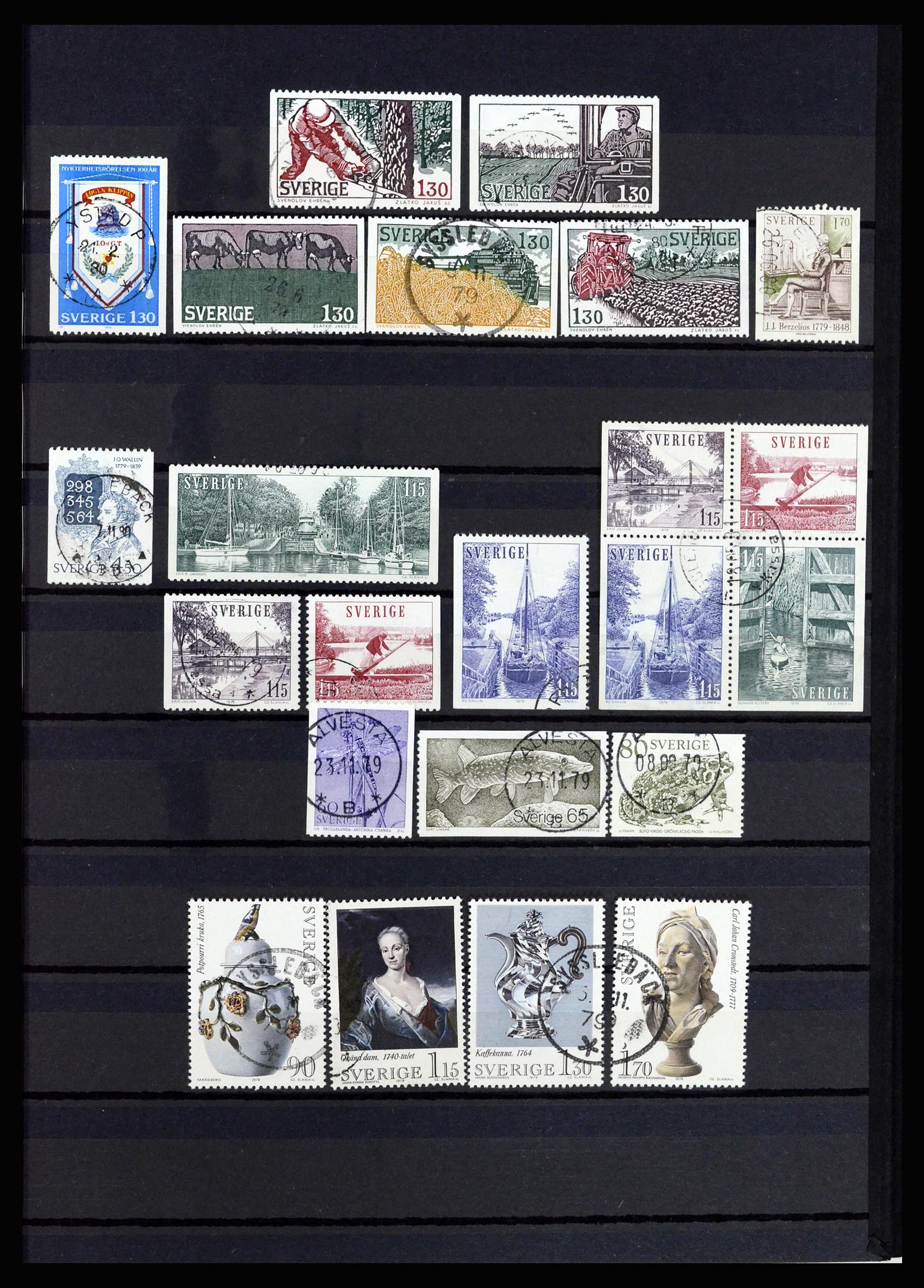 36706 051 - Postzegelverzameling 36706 Zweden 1855-2013.