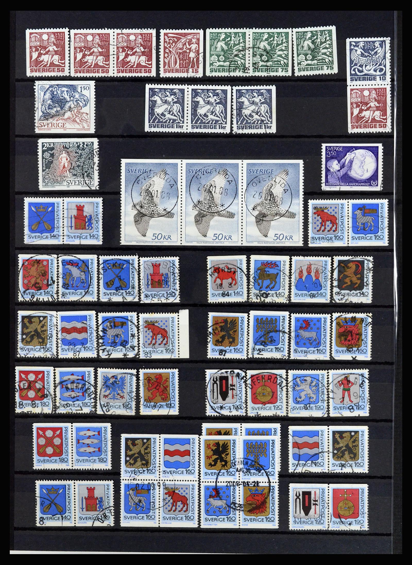 36706 054 - Postzegelverzameling 36706 Zweden 1855-2013.