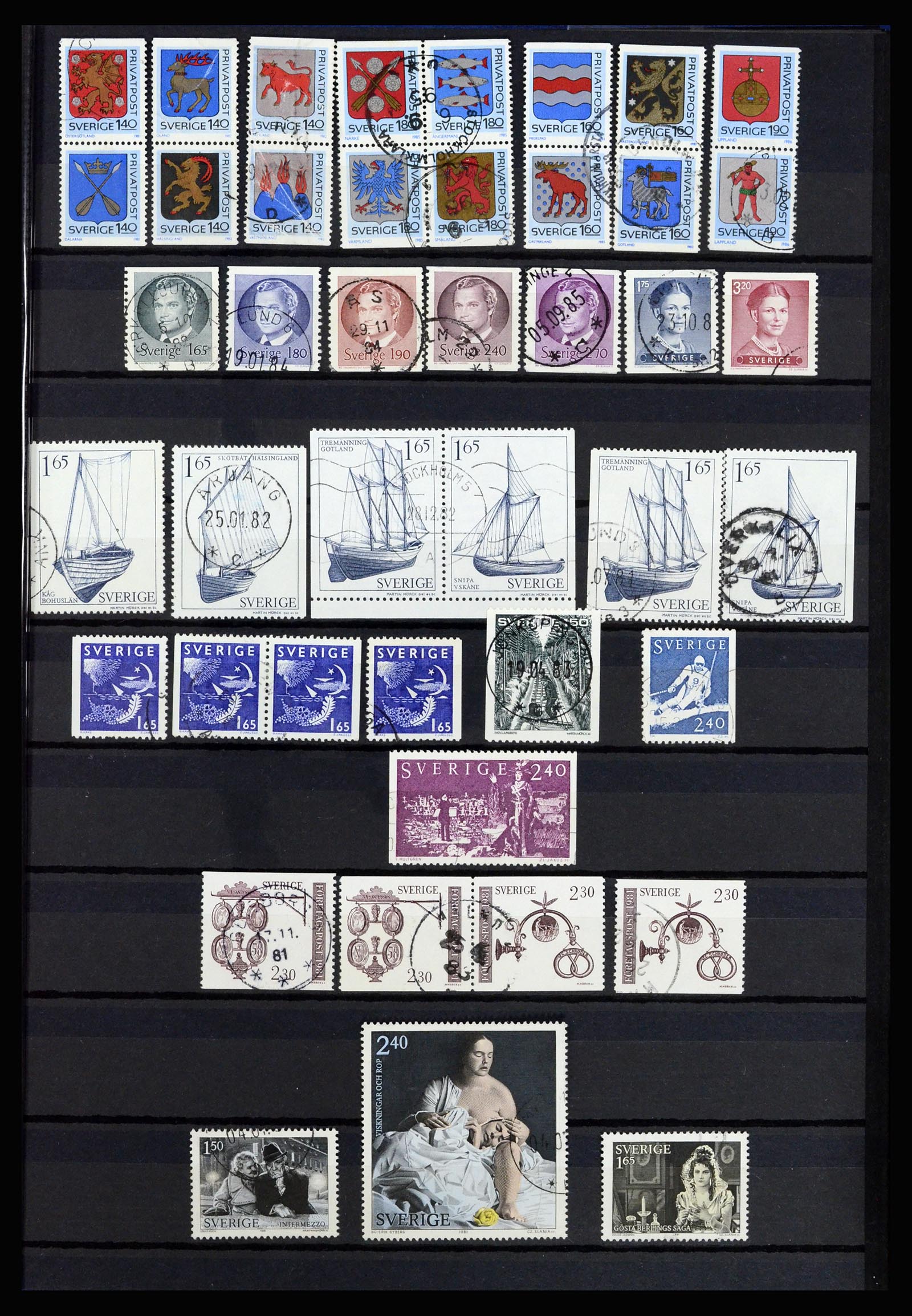 36706 055 - Postzegelverzameling 36706 Zweden 1855-2013.