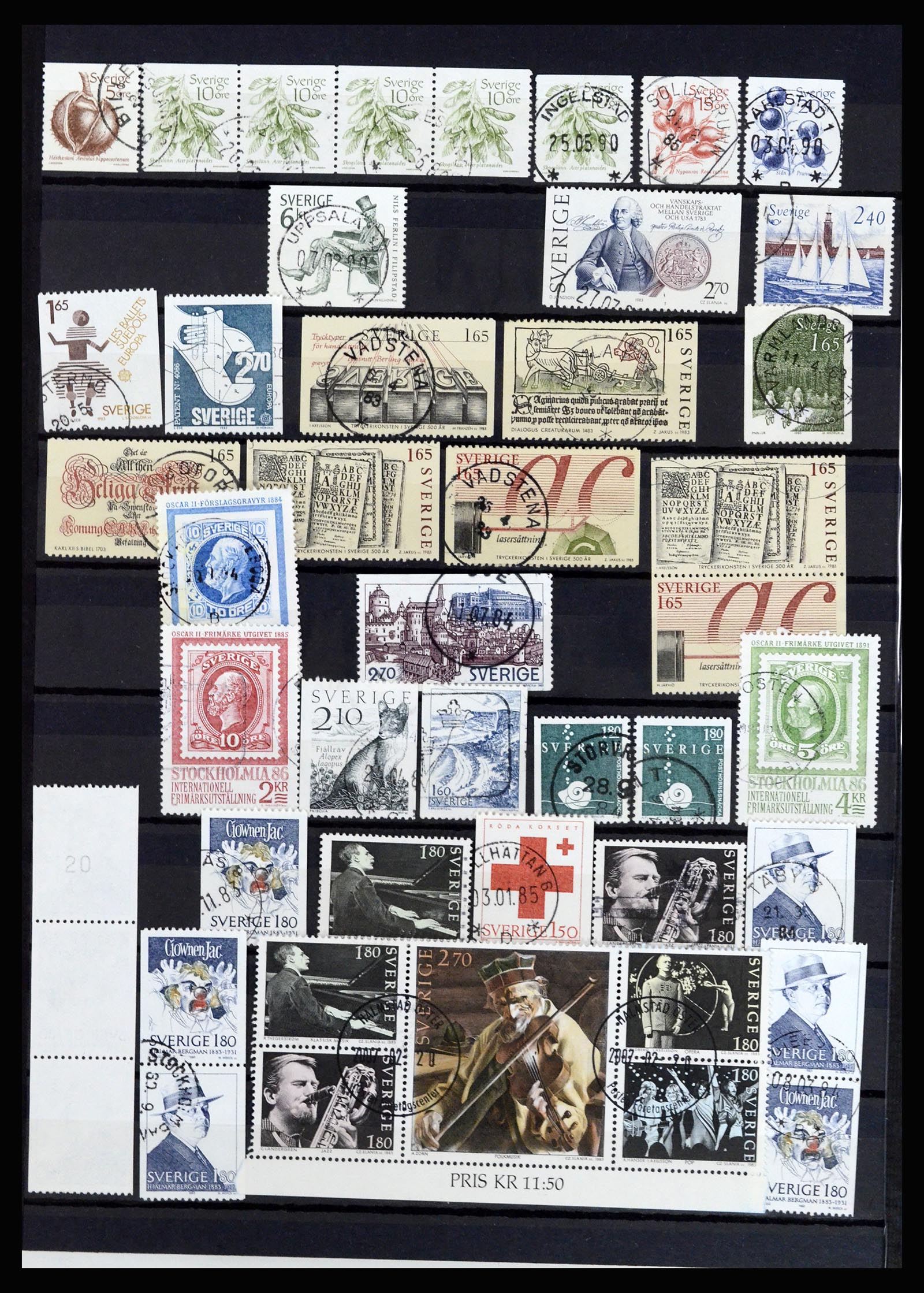 36706 058 - Postzegelverzameling 36706 Zweden 1855-2013.