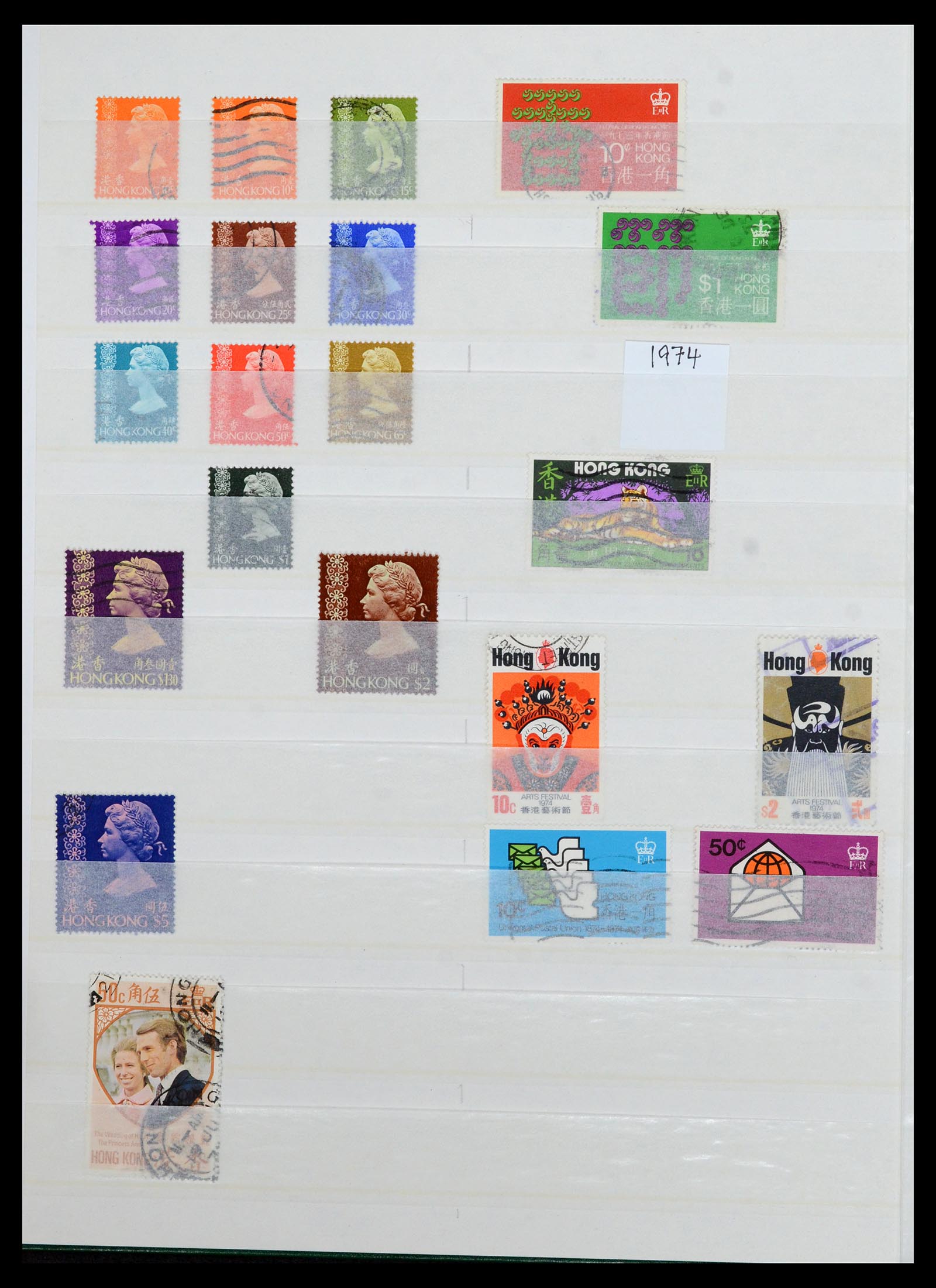 36707 014 - Postzegelverzameling 36707 Hongkong 1862-1990.