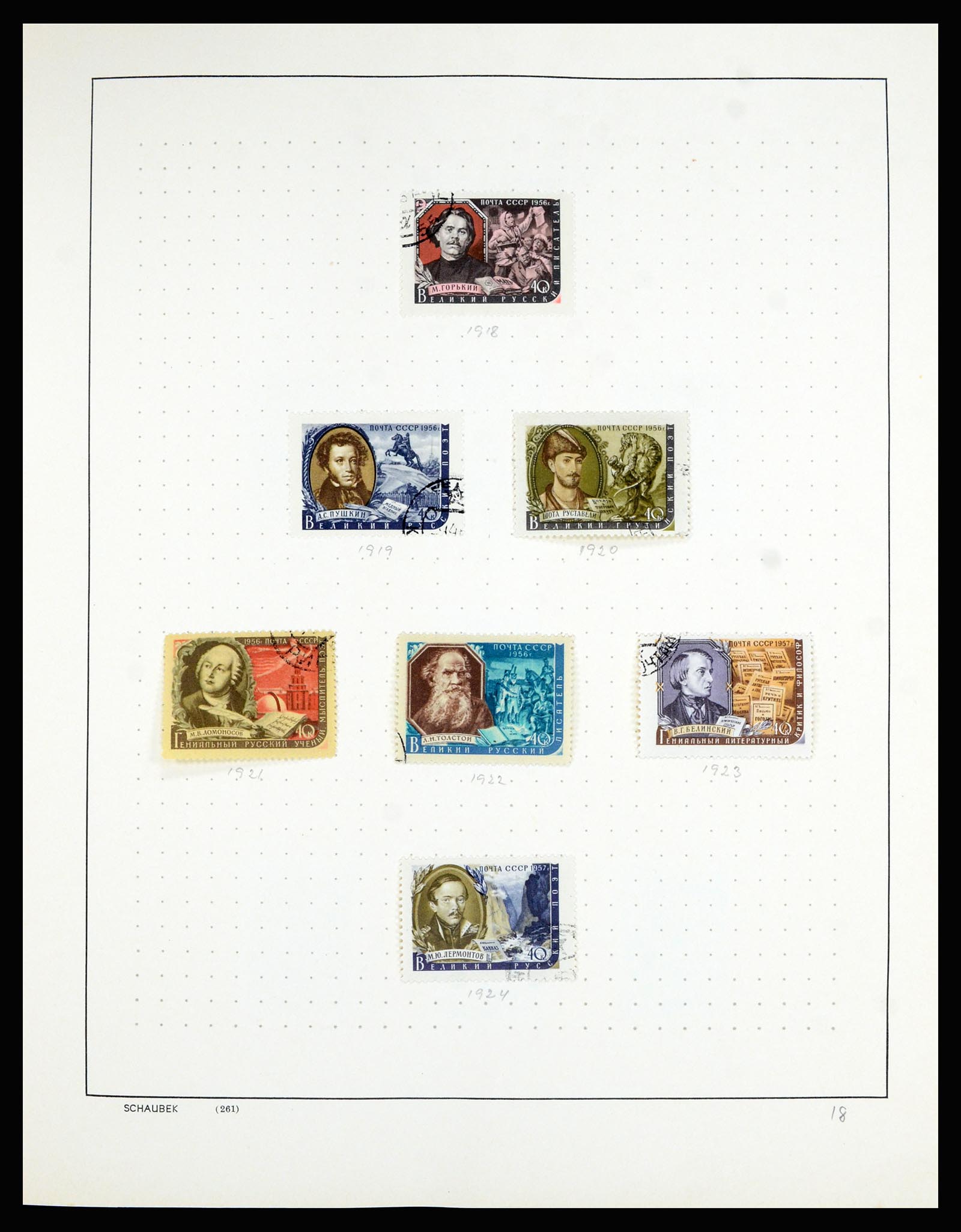 36711 004 - Postzegelverzameling 36711 Rusland 1956-1969.