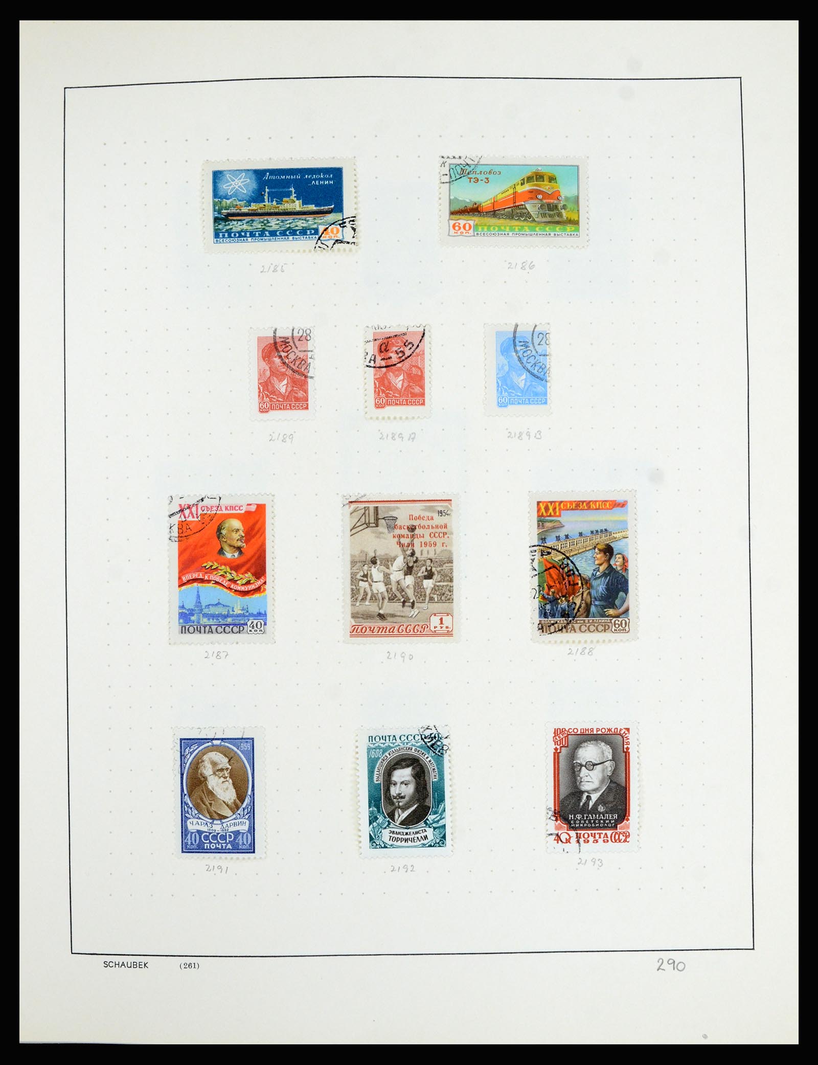 36711 040 - Postzegelverzameling 36711 Rusland 1956-1969.