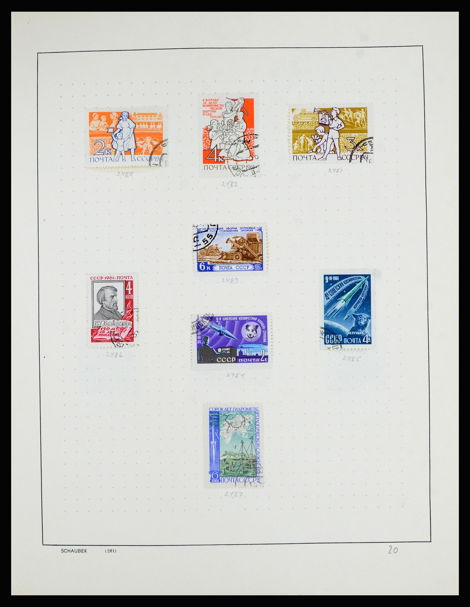 36711 076 - Postzegelverzameling 36711 Rusland 1956-1969.