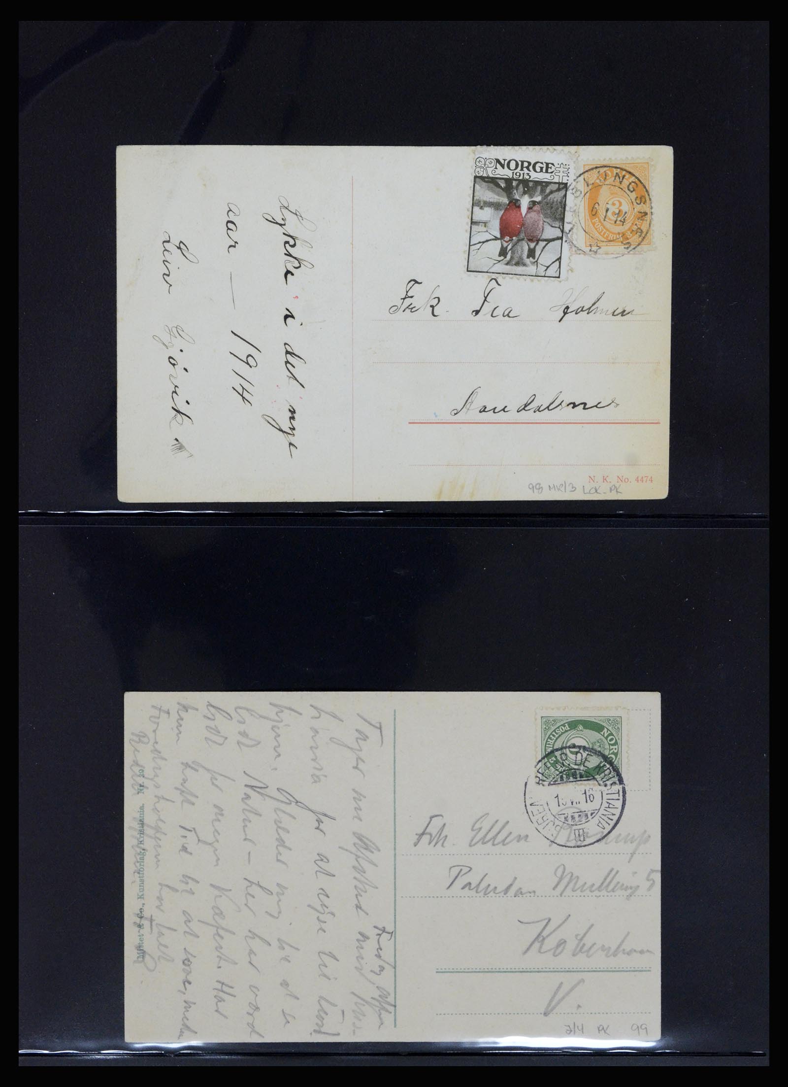 36719 004 - Postzegelverzameling 36719 Noorwegen brieven 1876-1960.