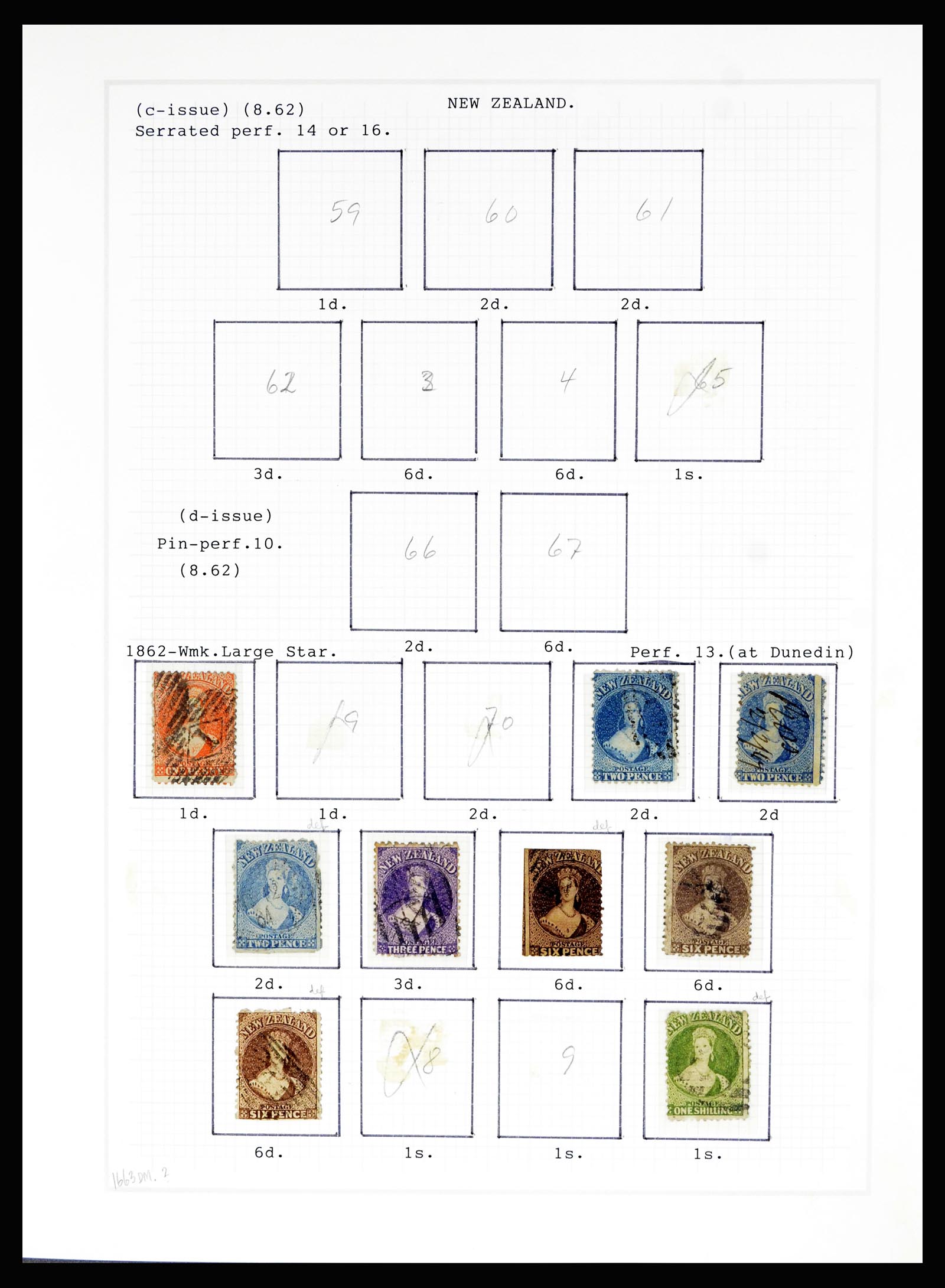 36720 003 - Postzegelverzameling 36720 Nieuw Zeeland 1855-1990.