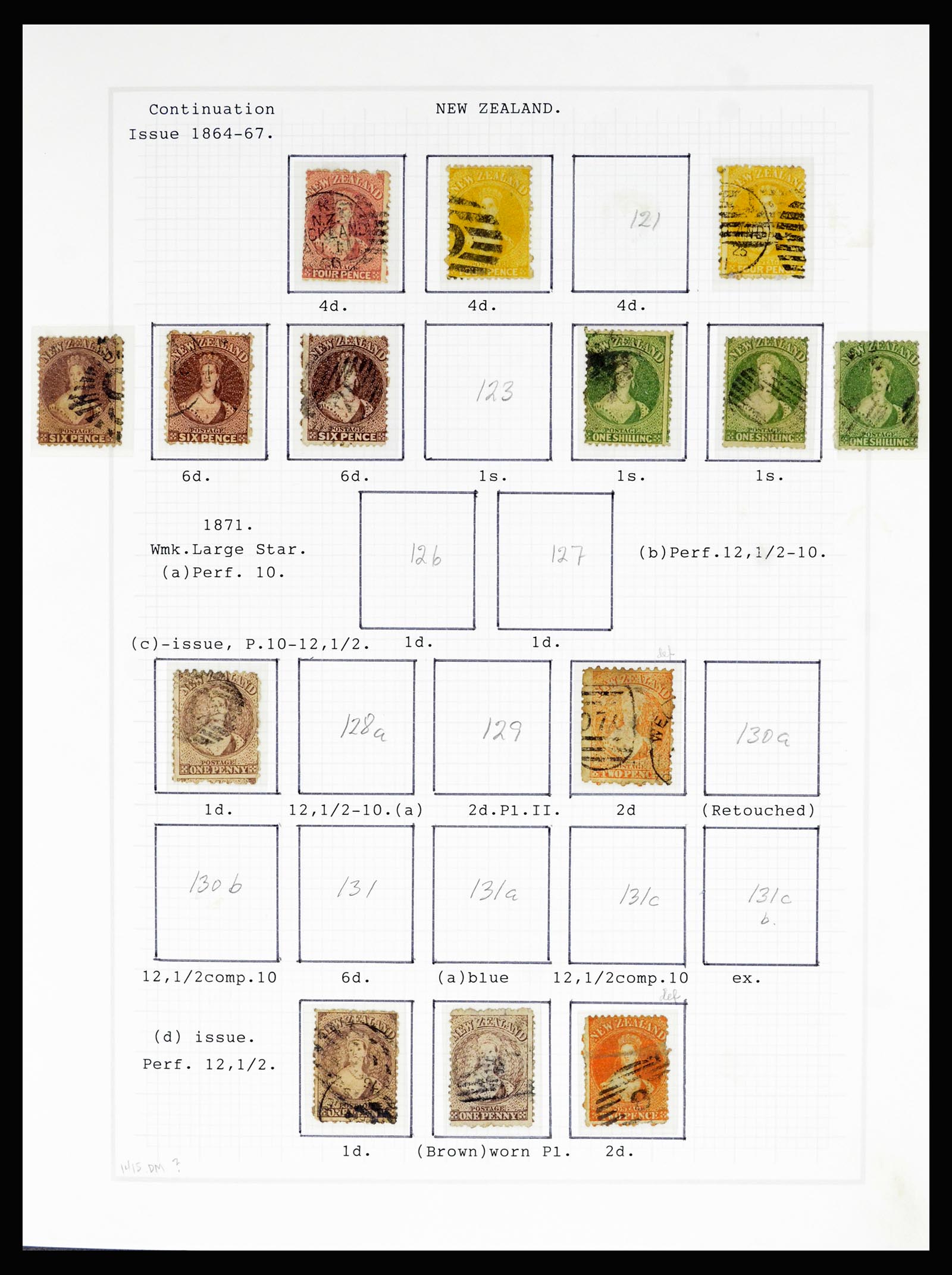 36720 006 - Postzegelverzameling 36720 Nieuw Zeeland 1855-1990.