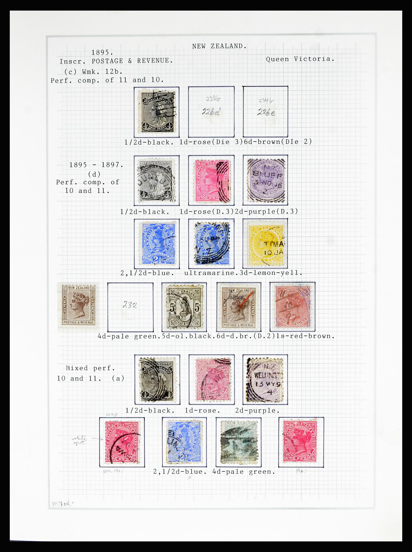36720 014 - Postzegelverzameling 36720 Nieuw Zeeland 1855-1990.