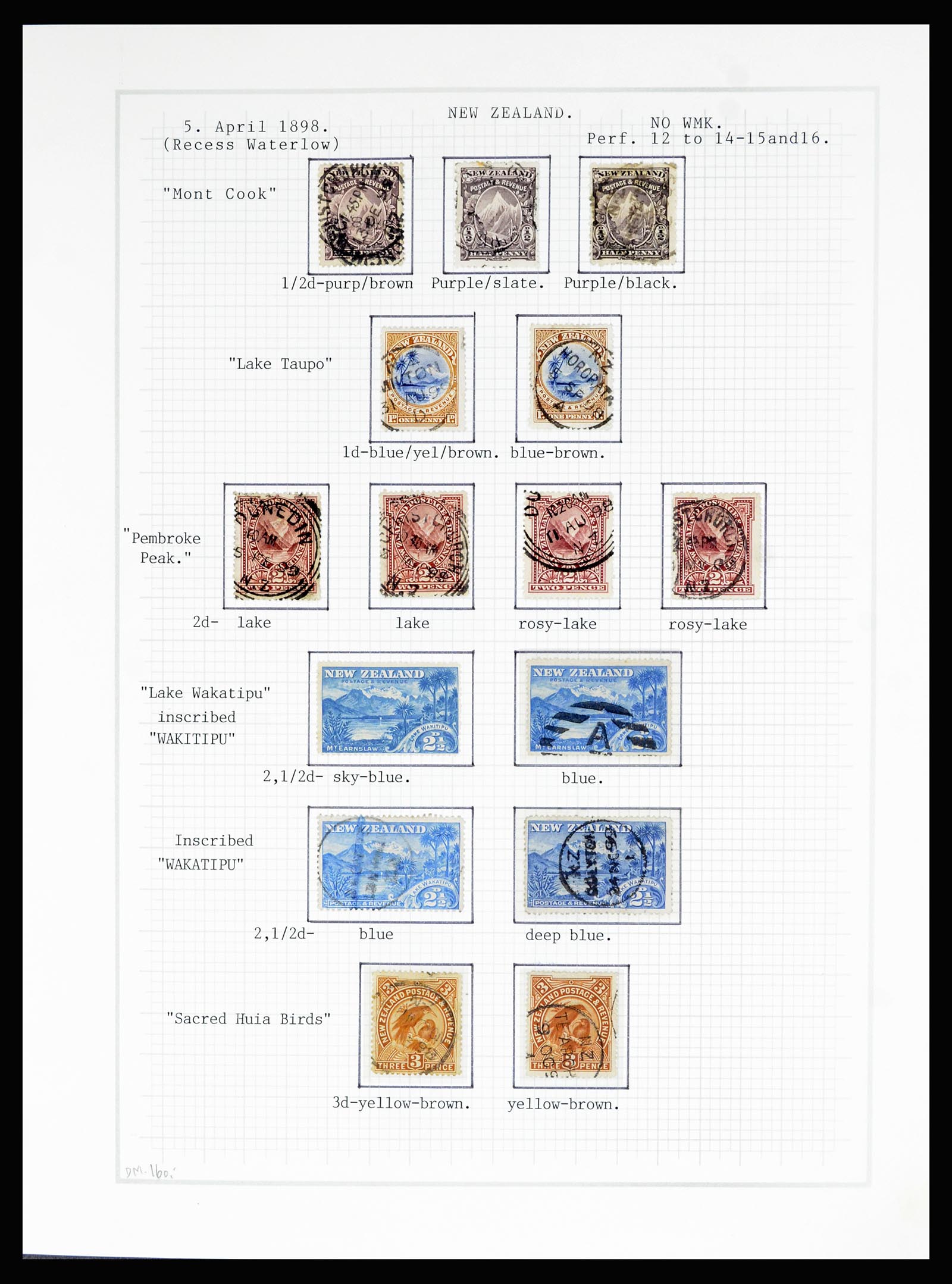 36720 016 - Postzegelverzameling 36720 Nieuw Zeeland 1855-1990.