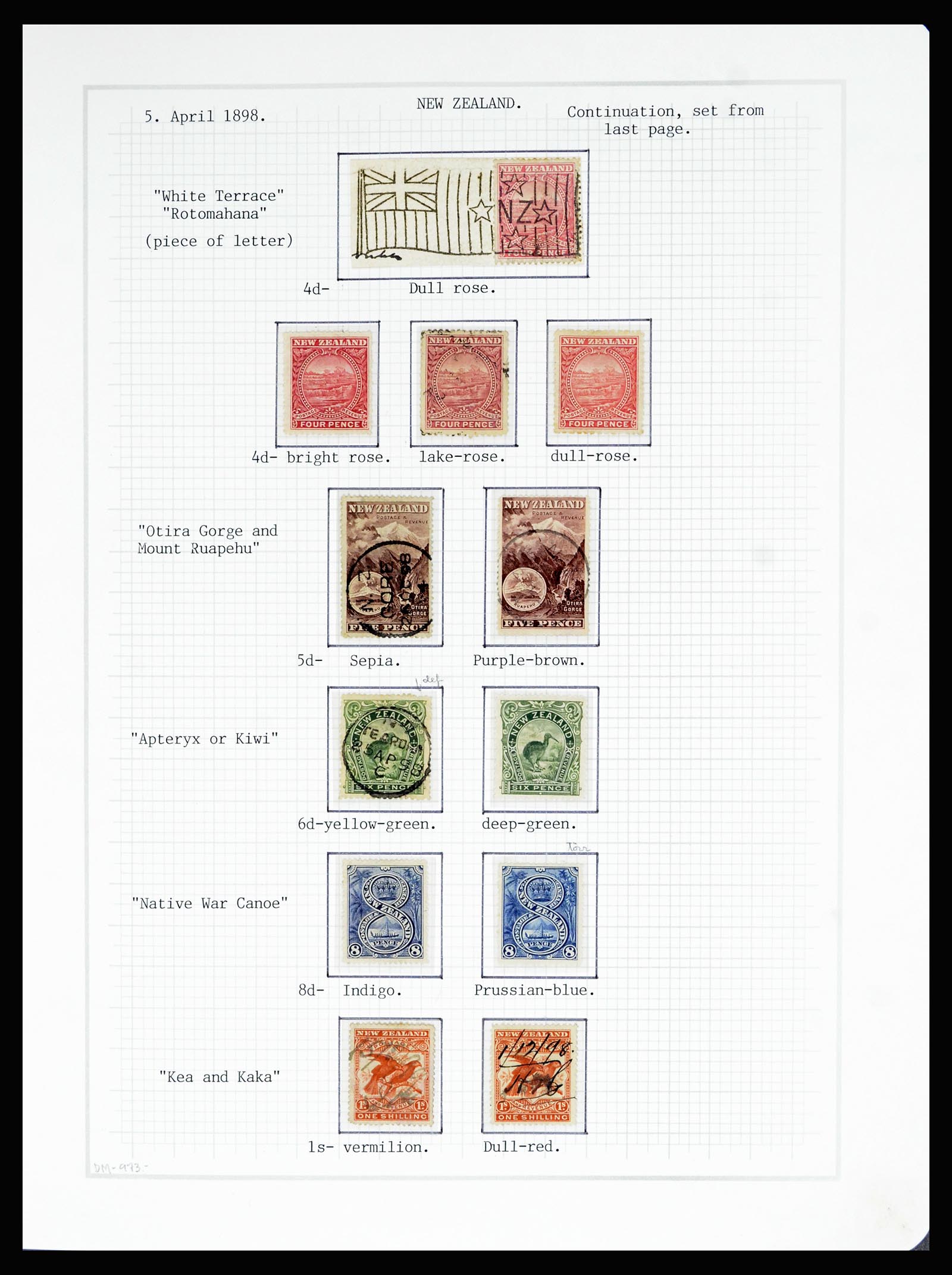 36720 017 - Postzegelverzameling 36720 Nieuw Zeeland 1855-1990.