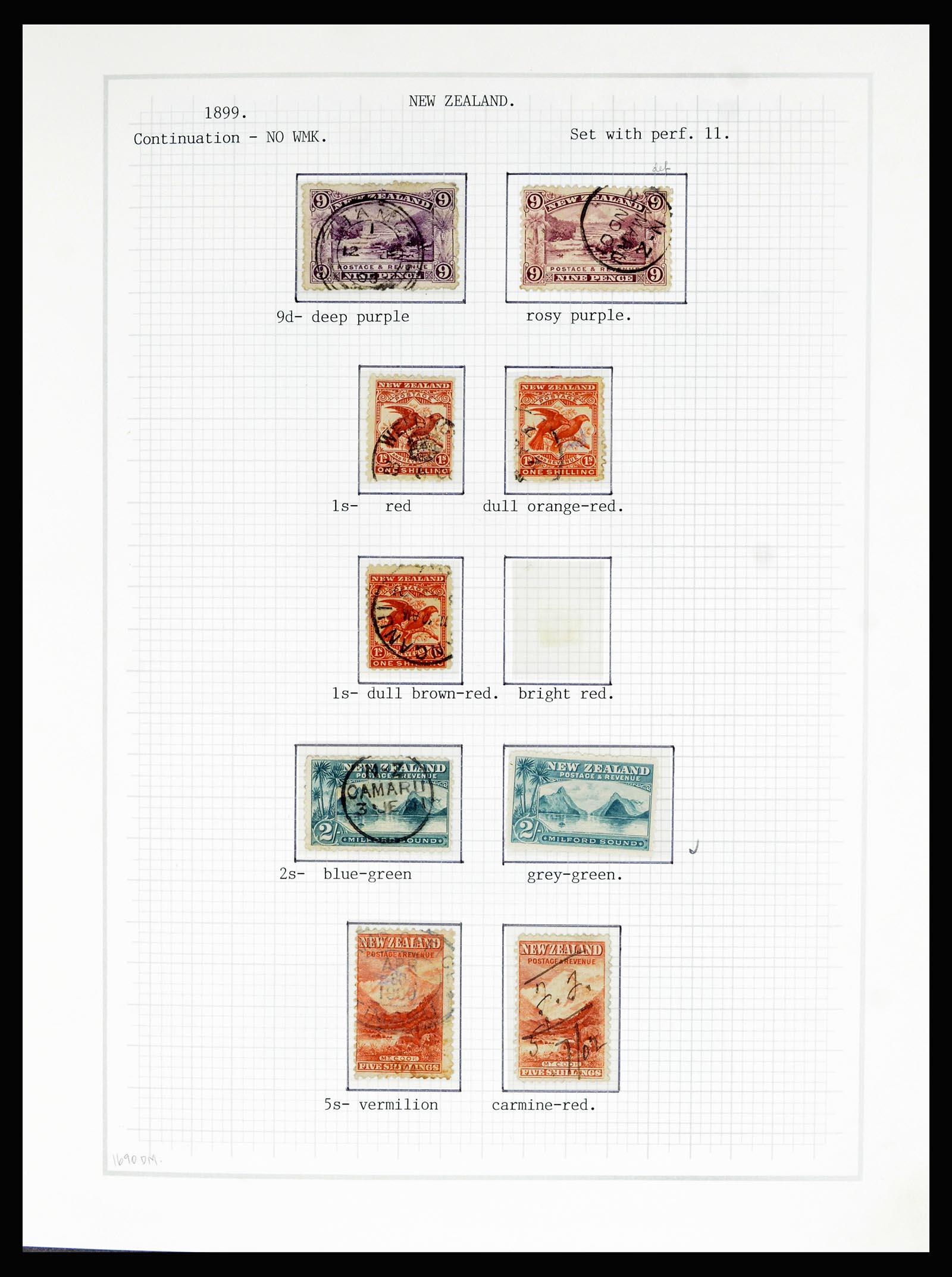 36720 020 - Postzegelverzameling 36720 Nieuw Zeeland 1855-1990.