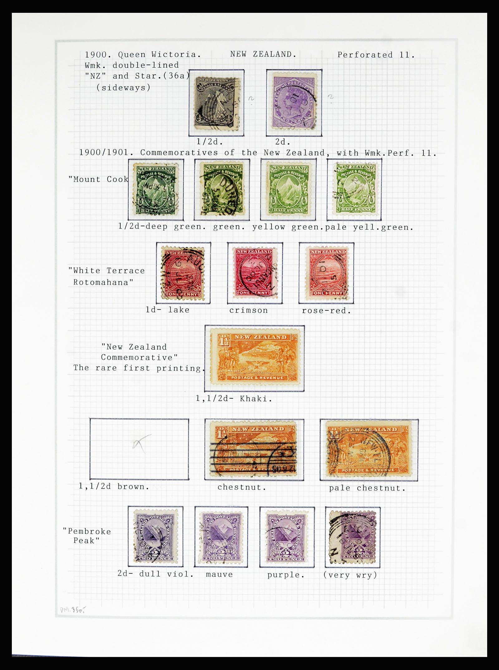 36720 021 - Postzegelverzameling 36720 Nieuw Zeeland 1855-1990.