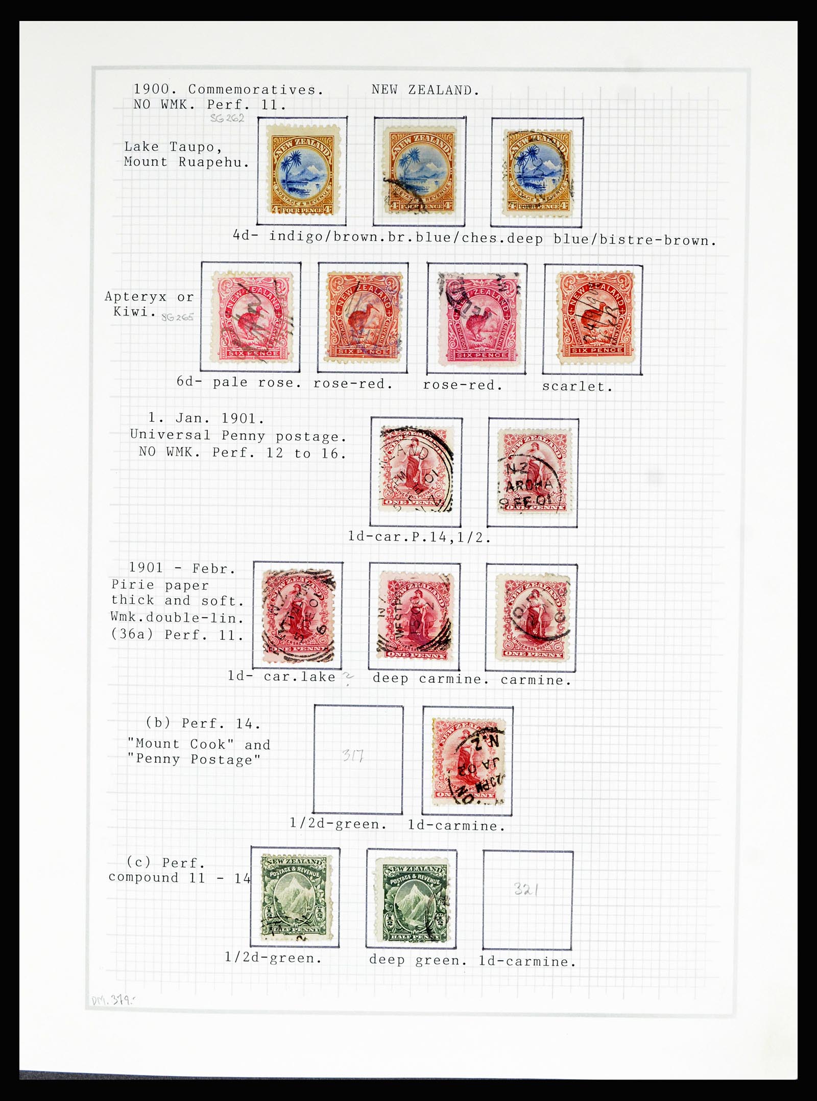 36720 022 - Postzegelverzameling 36720 Nieuw Zeeland 1855-1990.
