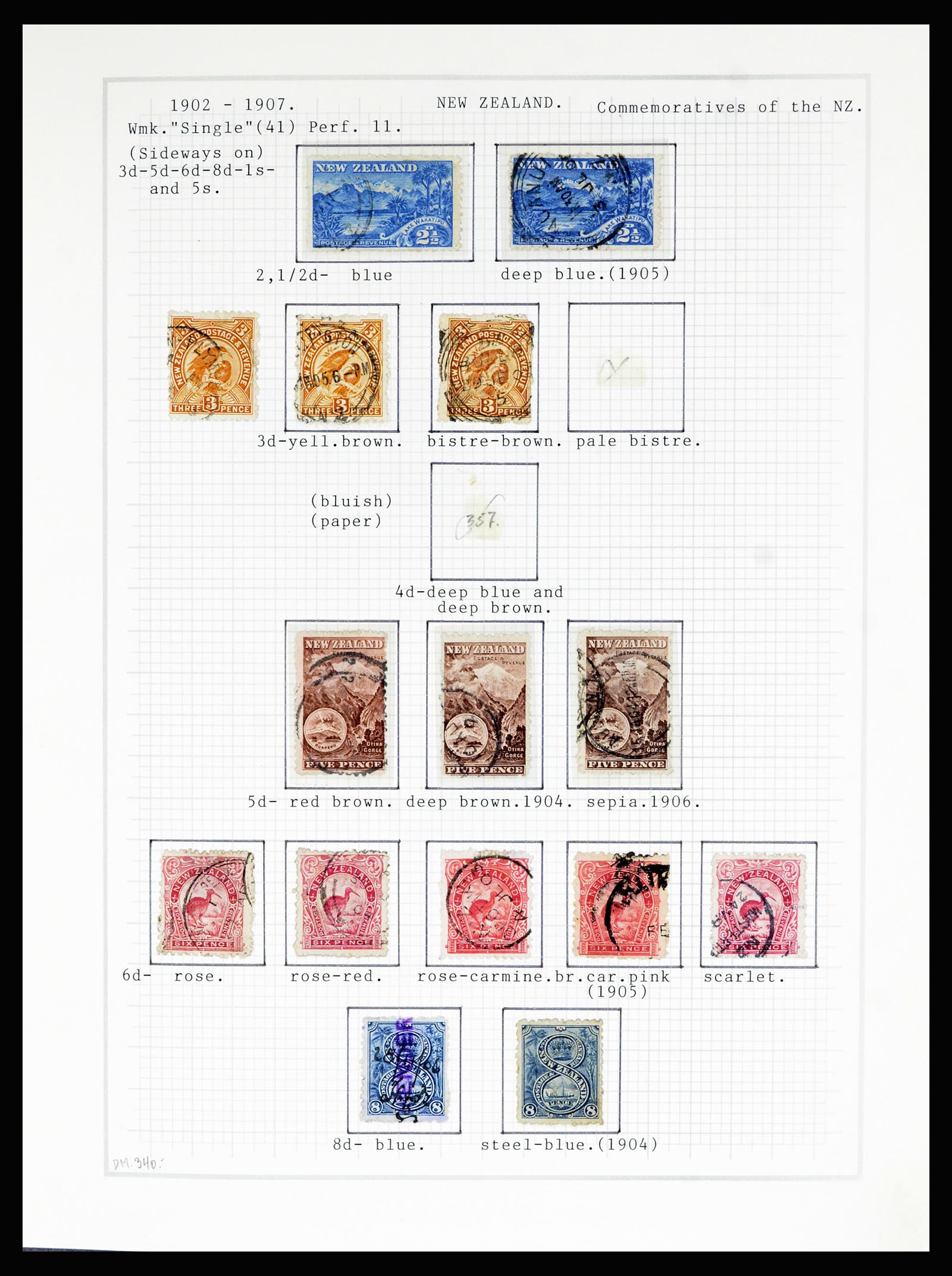 36720 025 - Postzegelverzameling 36720 Nieuw Zeeland 1855-1990.