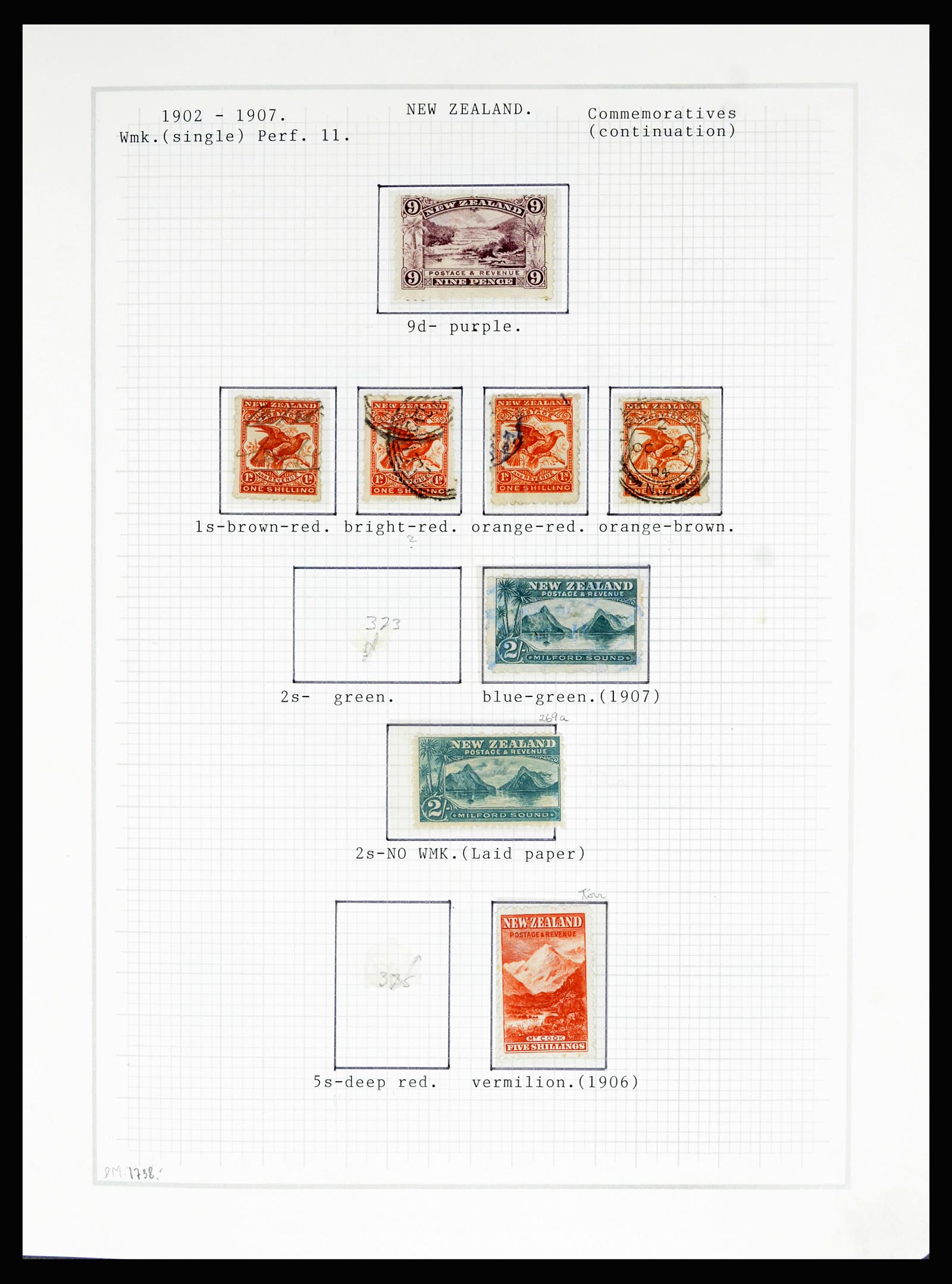 36720 026 - Postzegelverzameling 36720 Nieuw Zeeland 1855-1990.