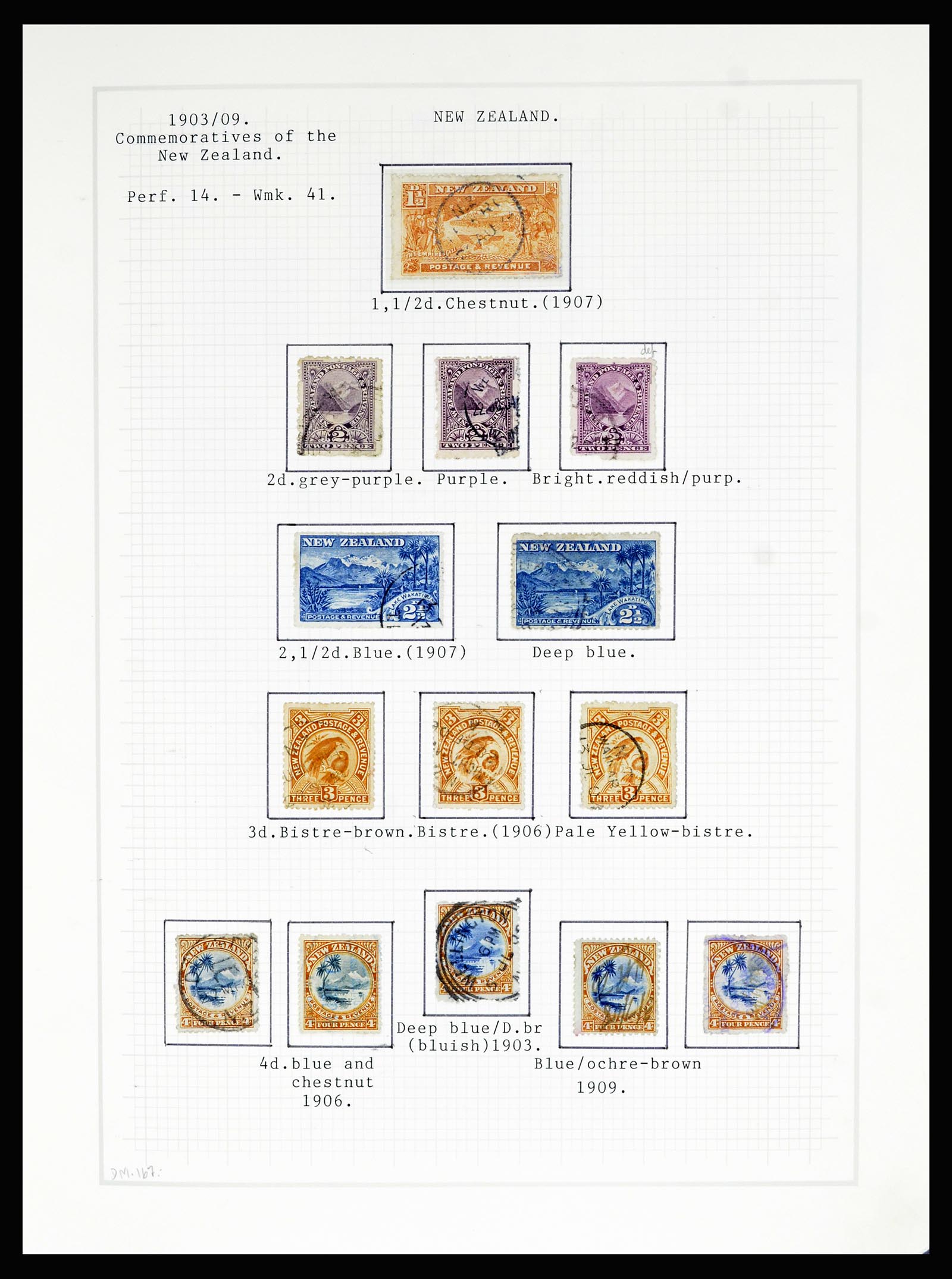 36720 027 - Postzegelverzameling 36720 Nieuw Zeeland 1855-1990.