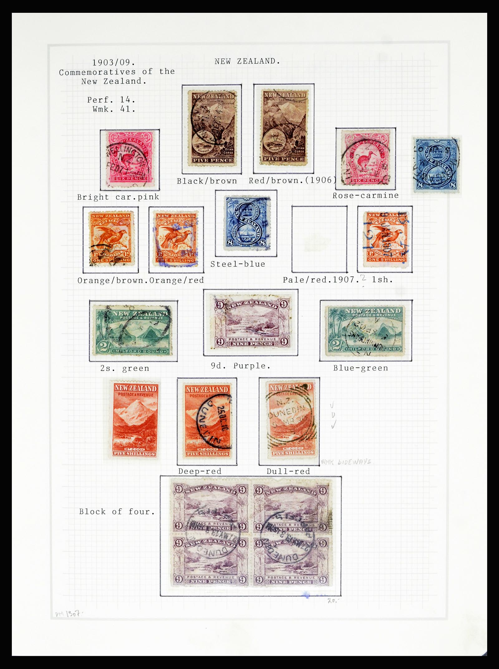 36720 028 - Postzegelverzameling 36720 Nieuw Zeeland 1855-1990.