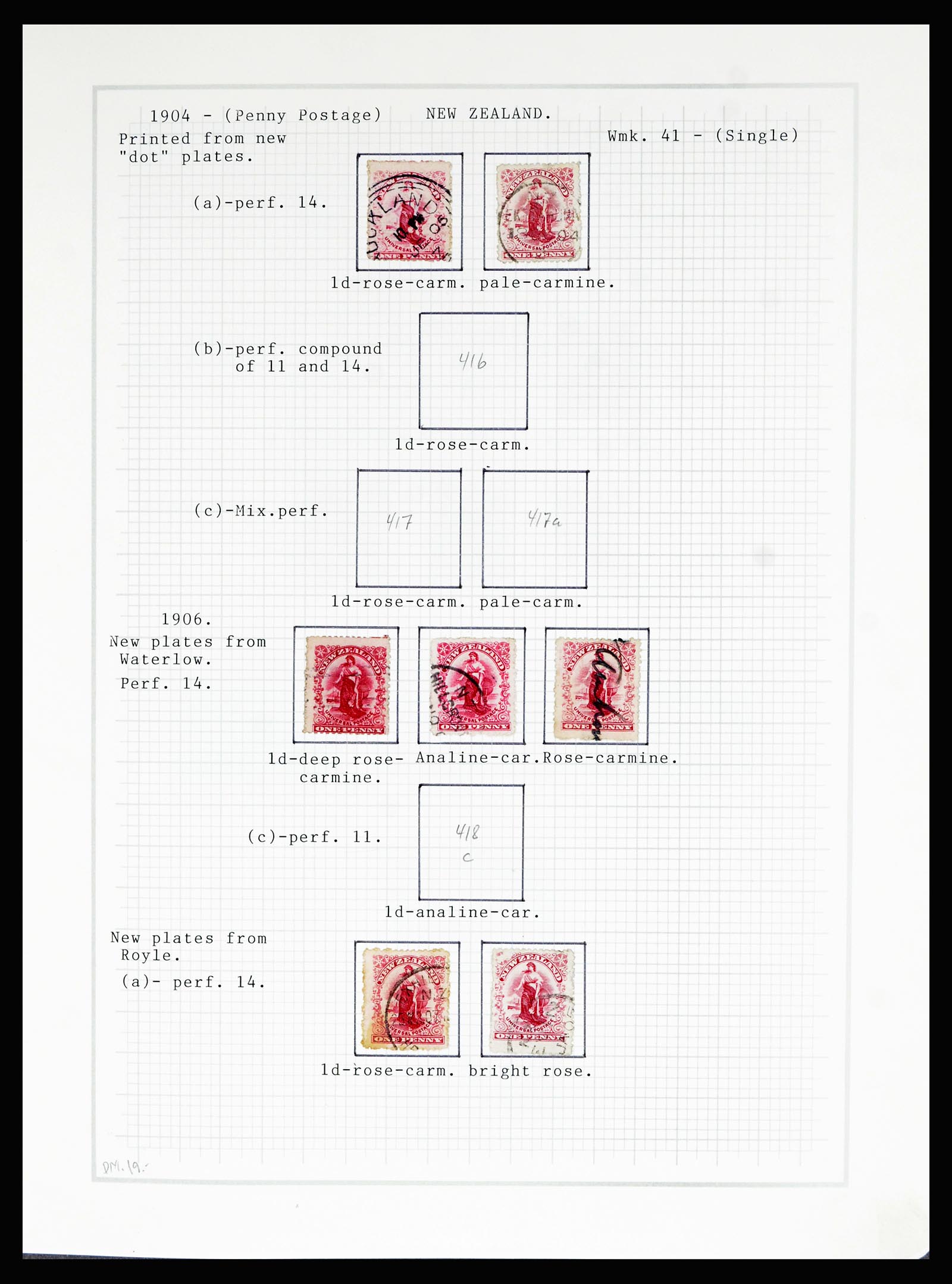 36720 029 - Stamp collection 36720 New Zealand 1855-1990.