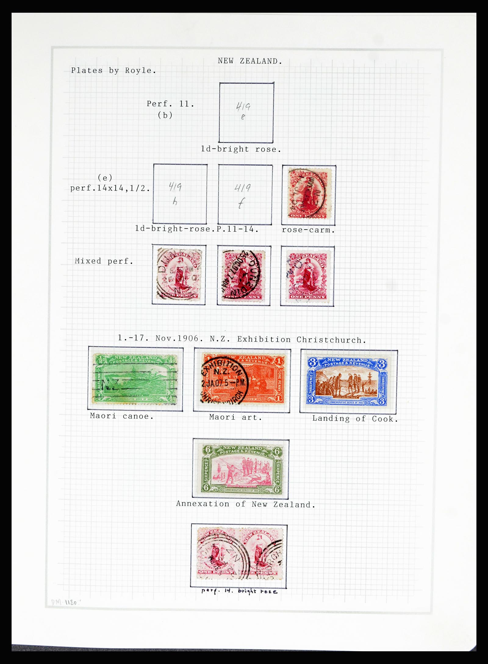 36720 030 - Postzegelverzameling 36720 Nieuw Zeeland 1855-1990.