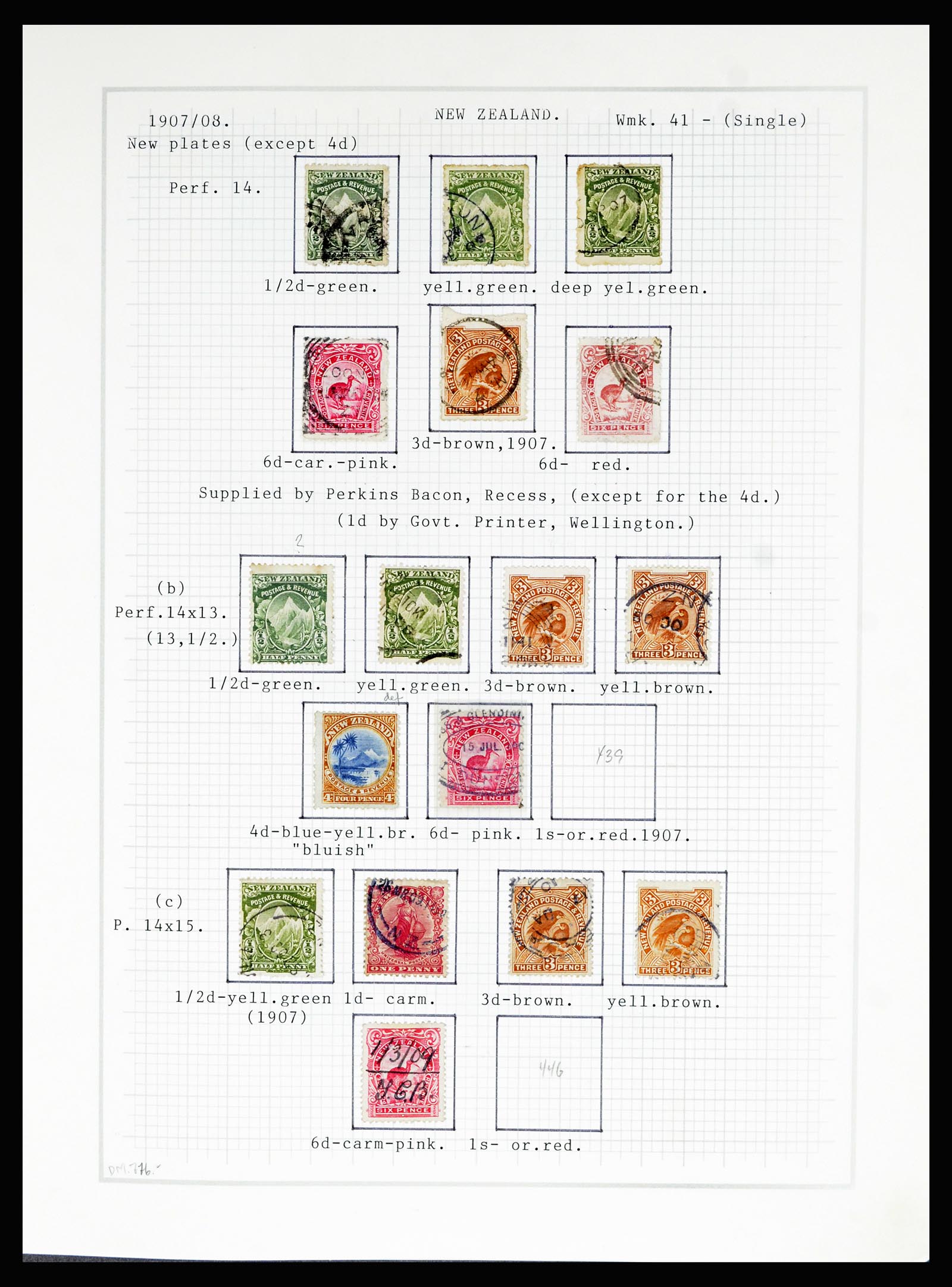 36720 031 - Postzegelverzameling 36720 Nieuw Zeeland 1855-1990.