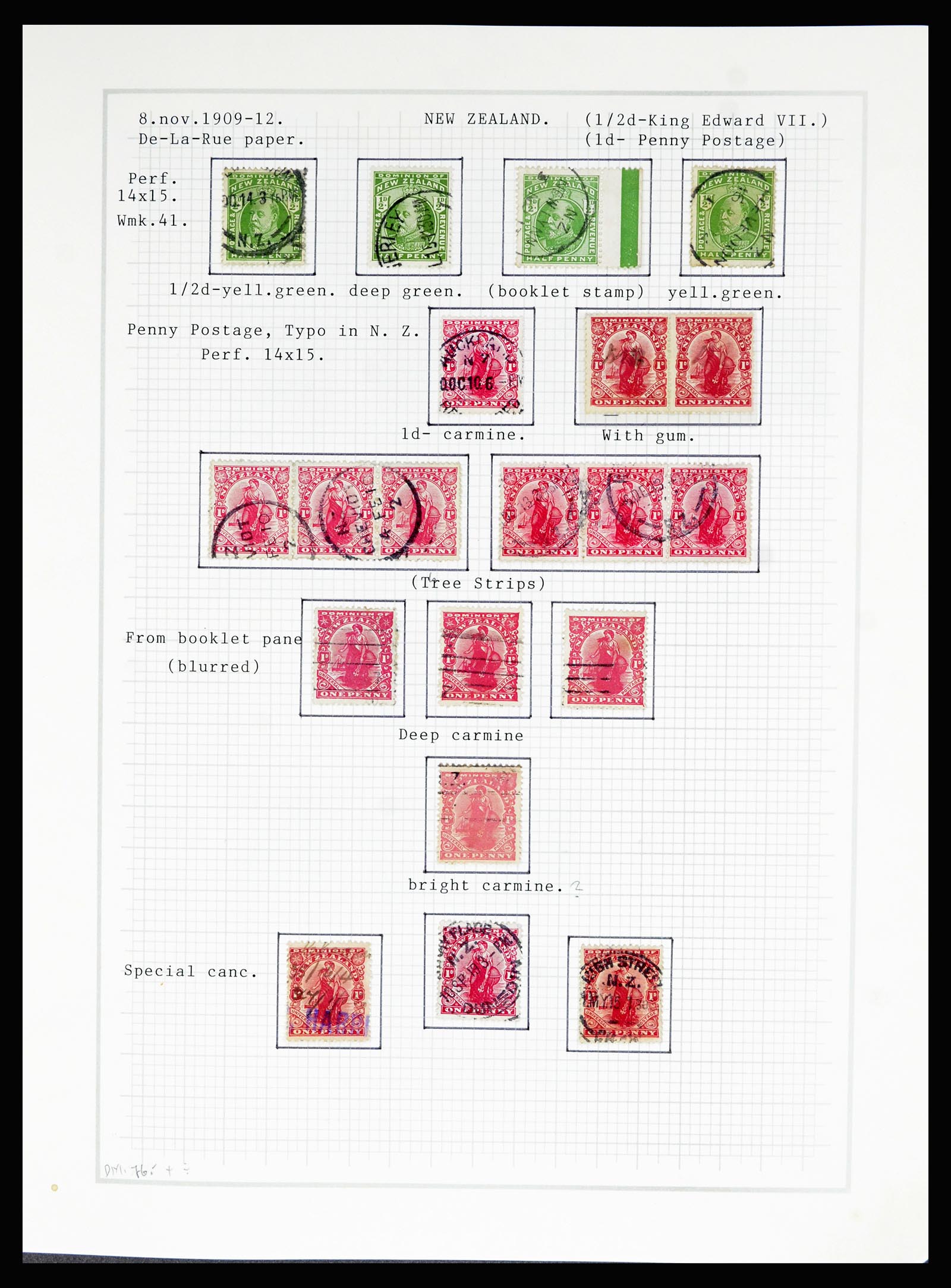 36720 032 - Postzegelverzameling 36720 Nieuw Zeeland 1855-1990.