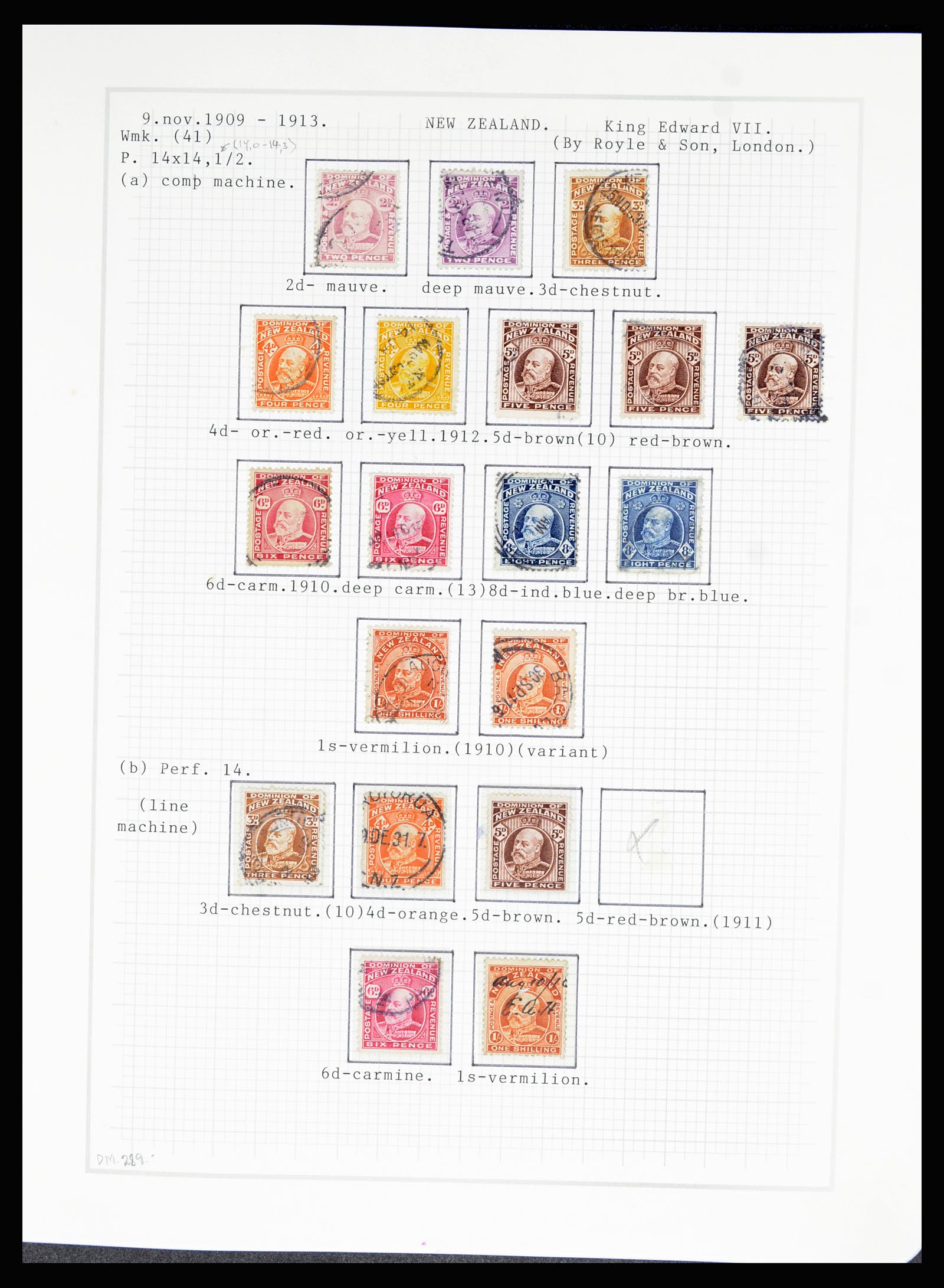36720 033 - Postzegelverzameling 36720 Nieuw Zeeland 1855-1990.