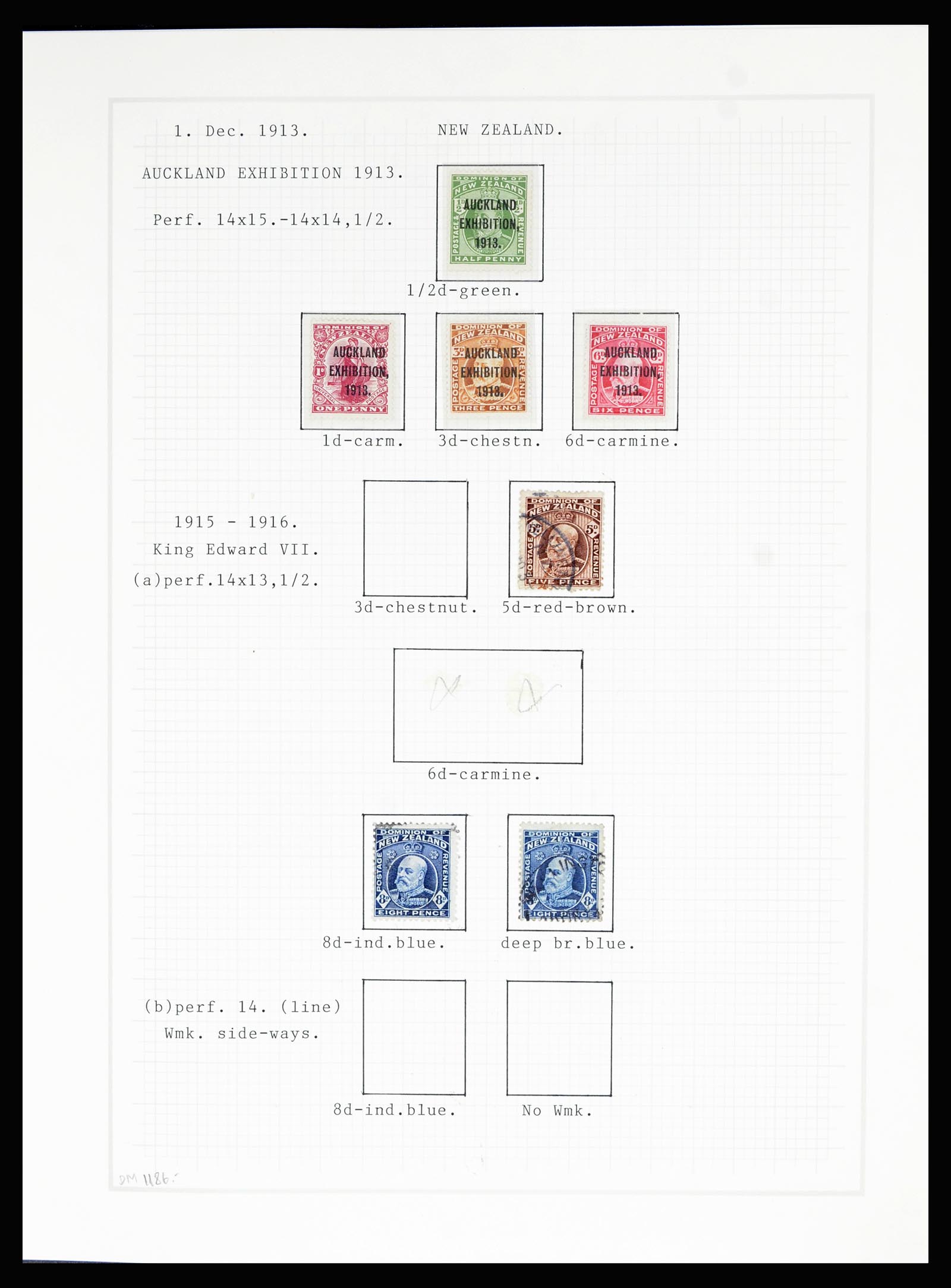 36720 034 - Postzegelverzameling 36720 Nieuw Zeeland 1855-1990.