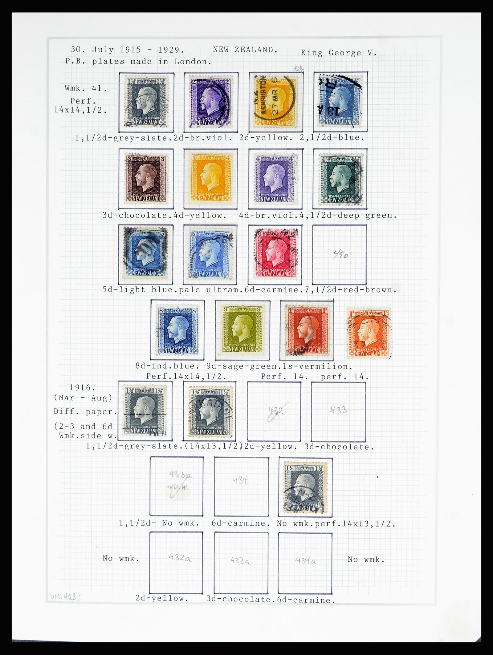 36720 035 - Postzegelverzameling 36720 Nieuw Zeeland 1855-1990.