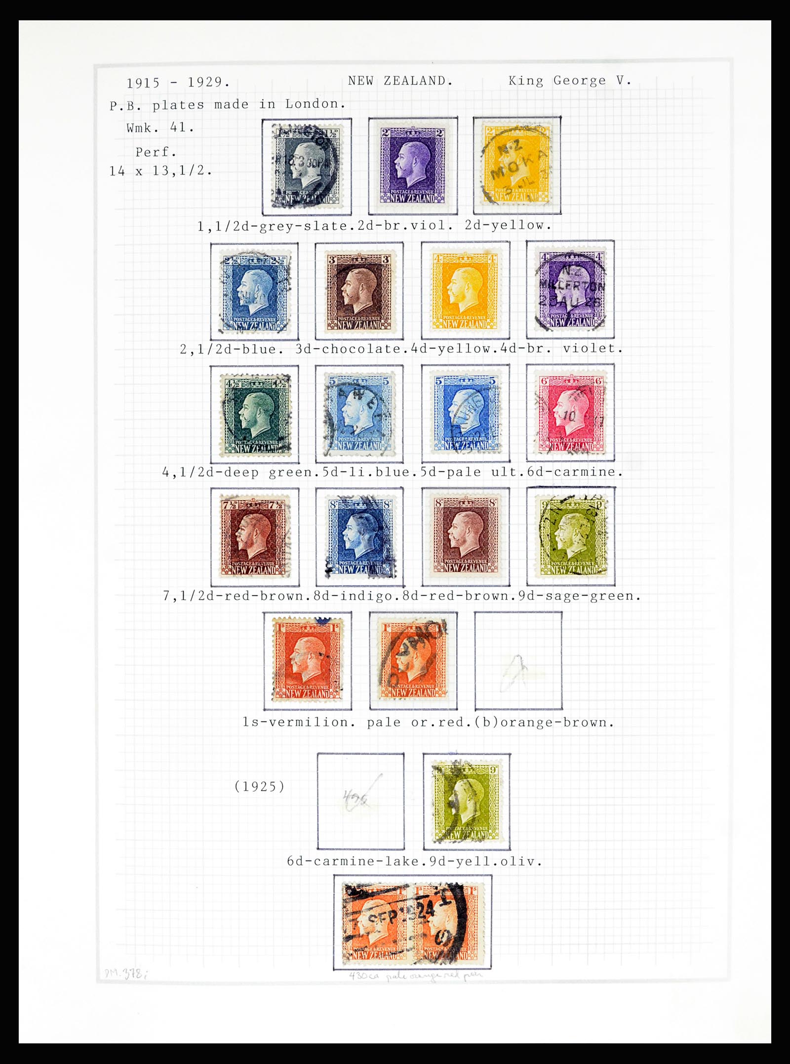 36720 036 - Postzegelverzameling 36720 Nieuw Zeeland 1855-1990.