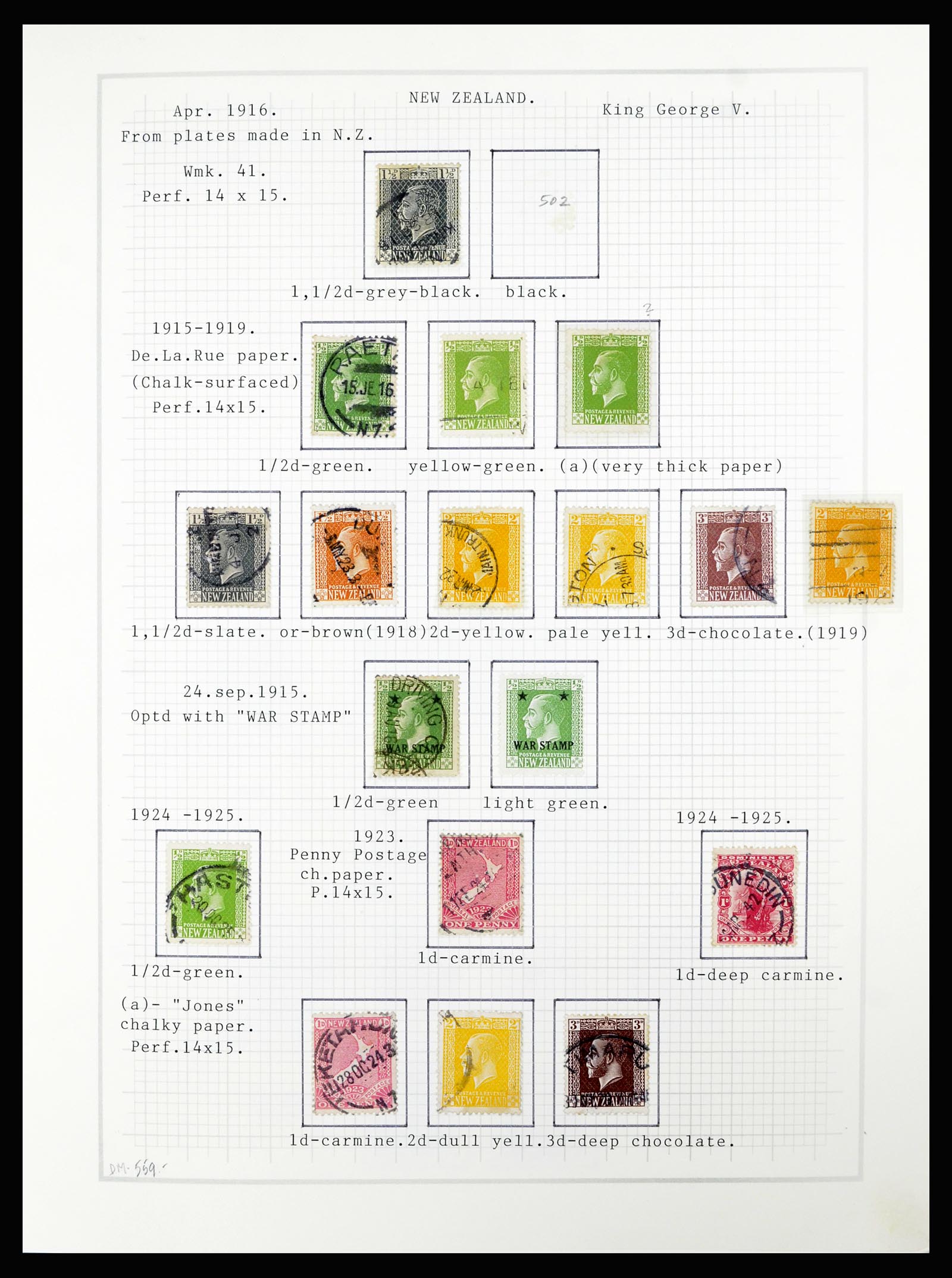 36720 037 - Postzegelverzameling 36720 Nieuw Zeeland 1855-1990.