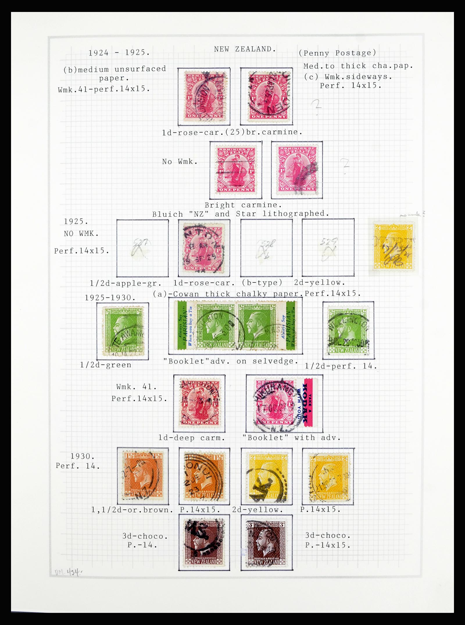 36720 038 - Postzegelverzameling 36720 Nieuw Zeeland 1855-1990.