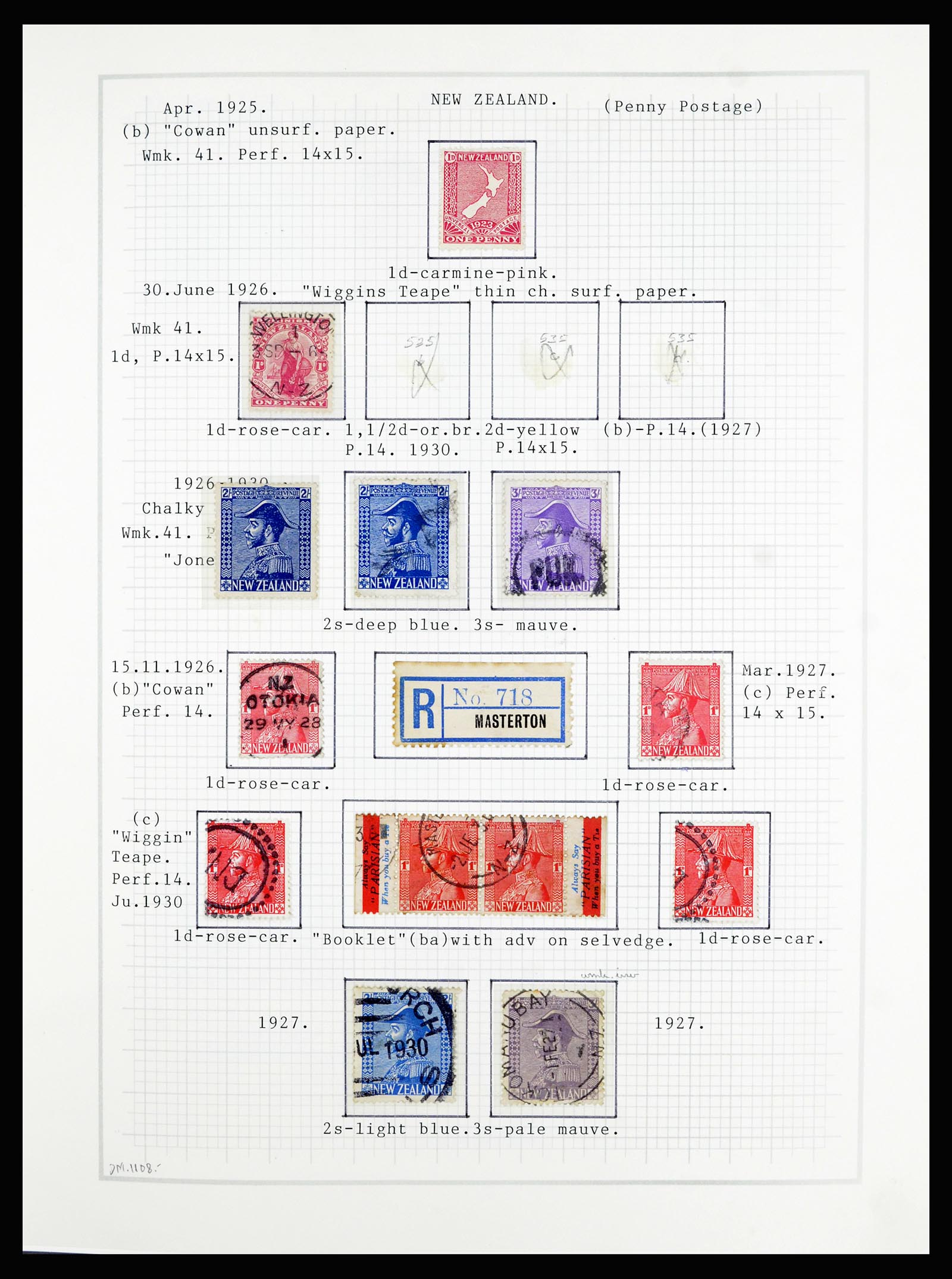36720 039 - Postzegelverzameling 36720 Nieuw Zeeland 1855-1990.