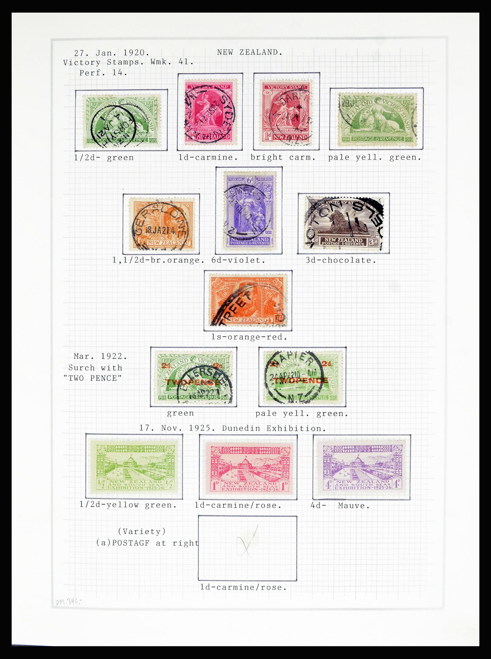 36720 040 - Postzegelverzameling 36720 Nieuw Zeeland 1855-1990.
