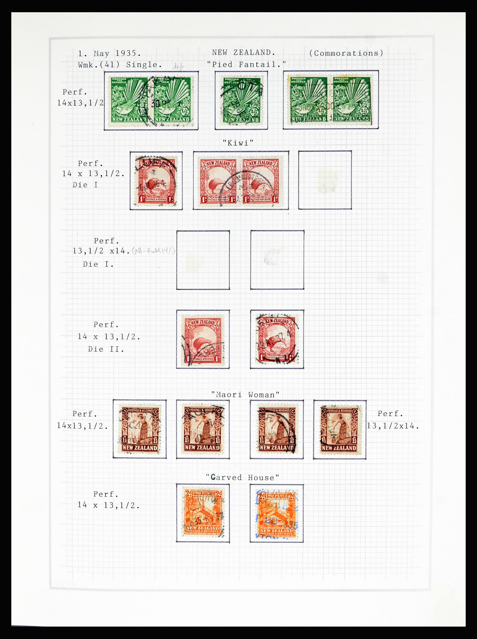 36720 042 - Stamp collection 36720 New Zealand 1855-1990.